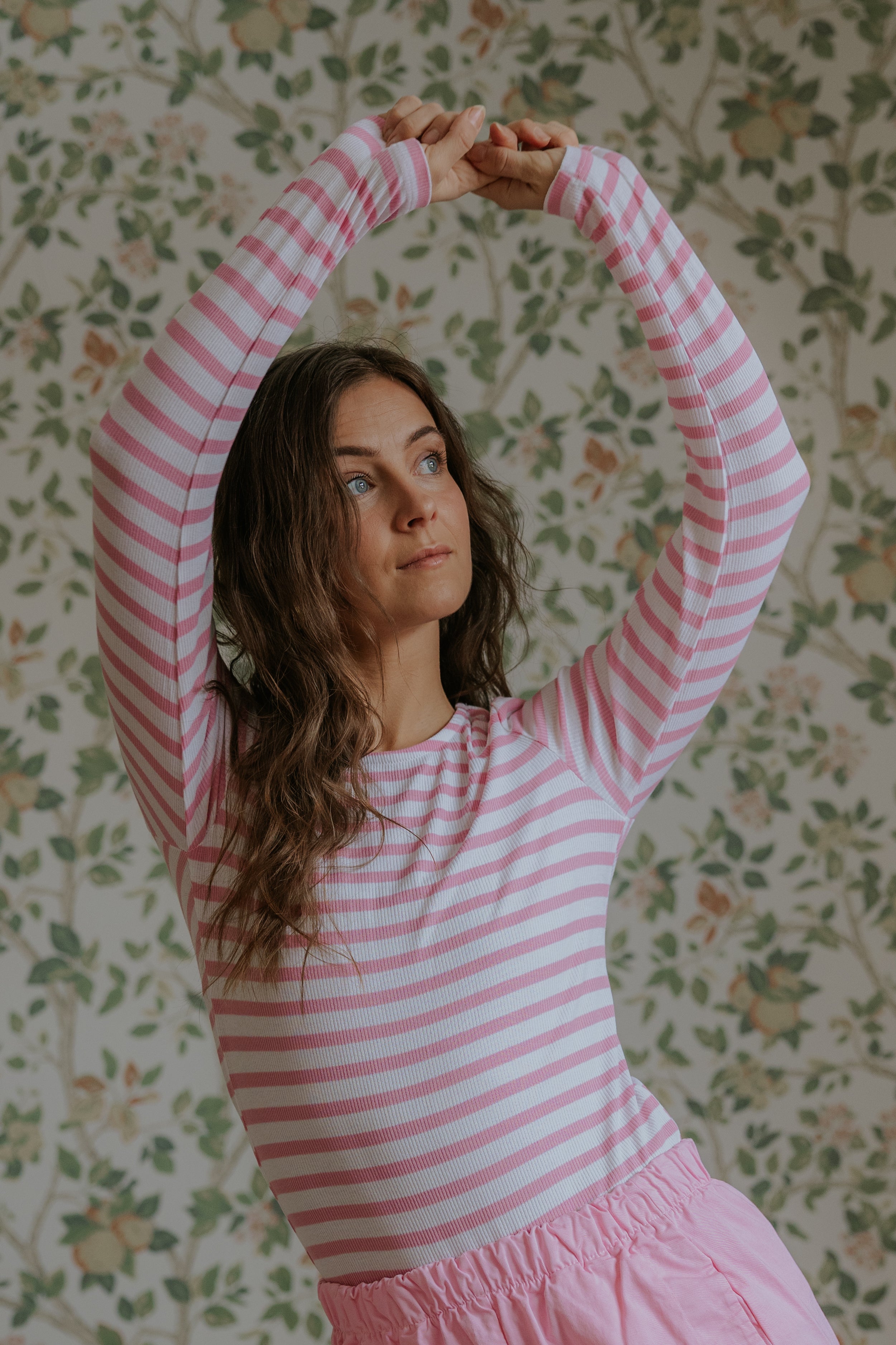 Everyday Stripes Blouse - Bubblegum