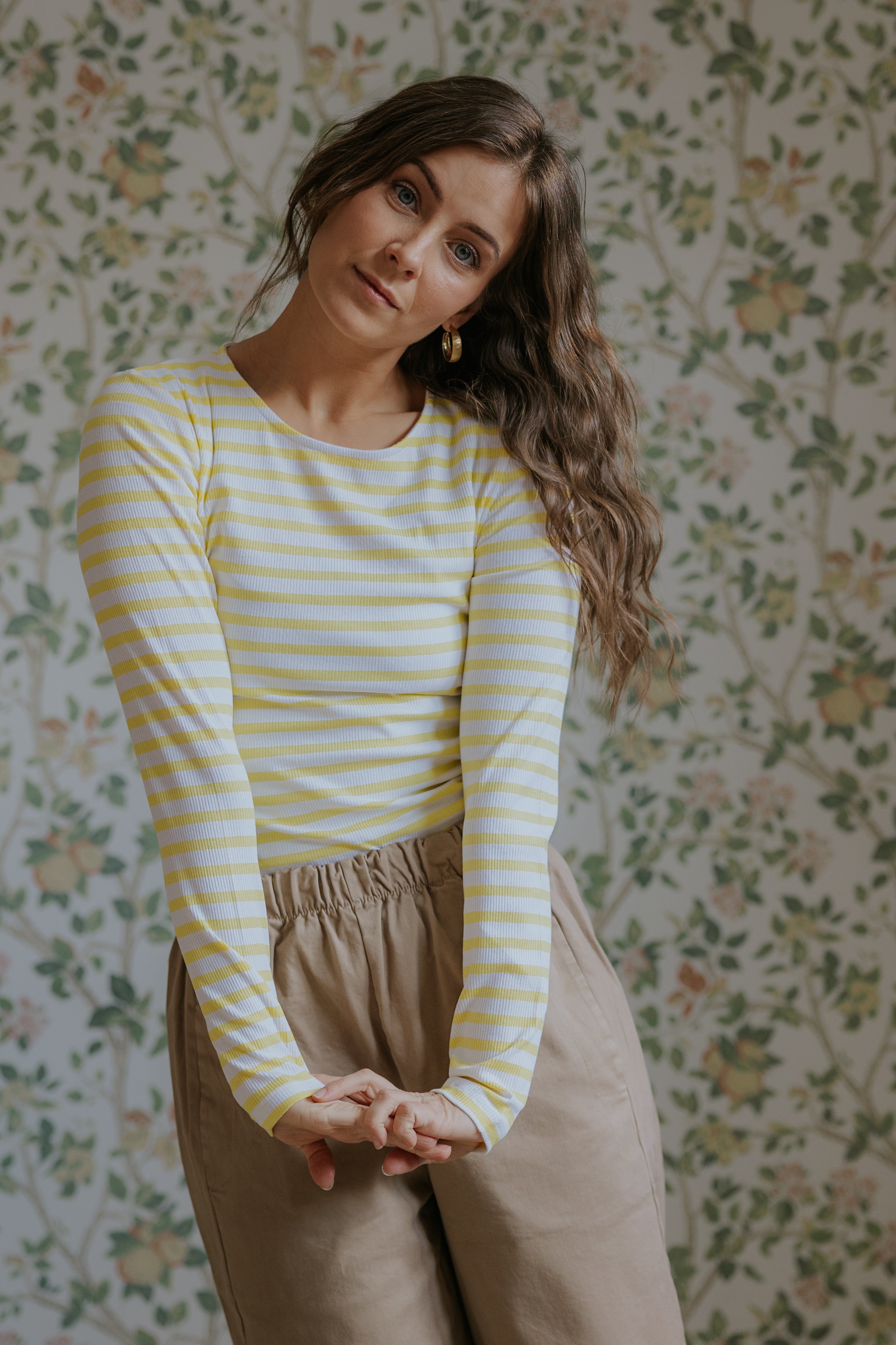 Everyday Stripes Blouse - Yellow