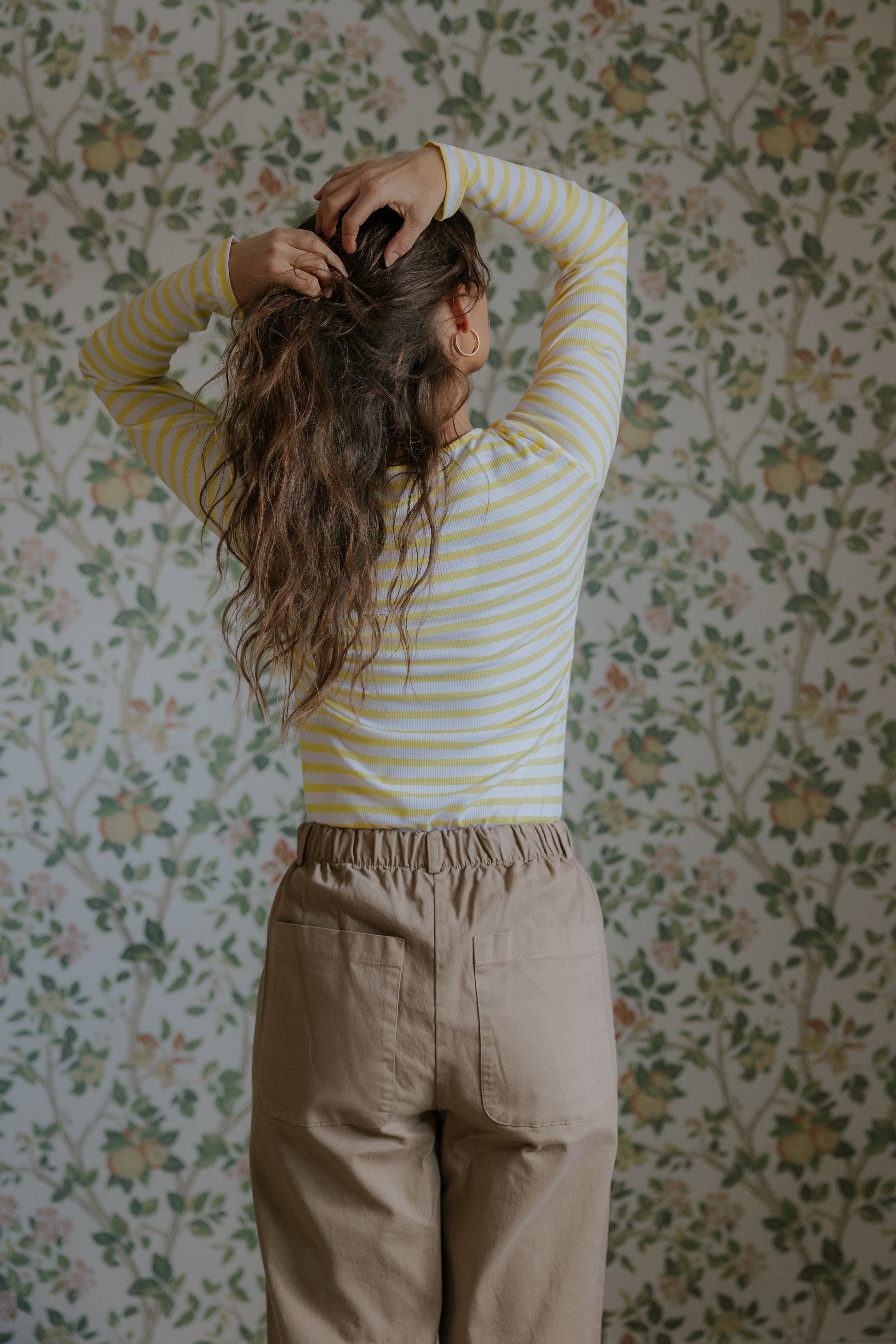 Everyday Stripes Blouse - Yellow