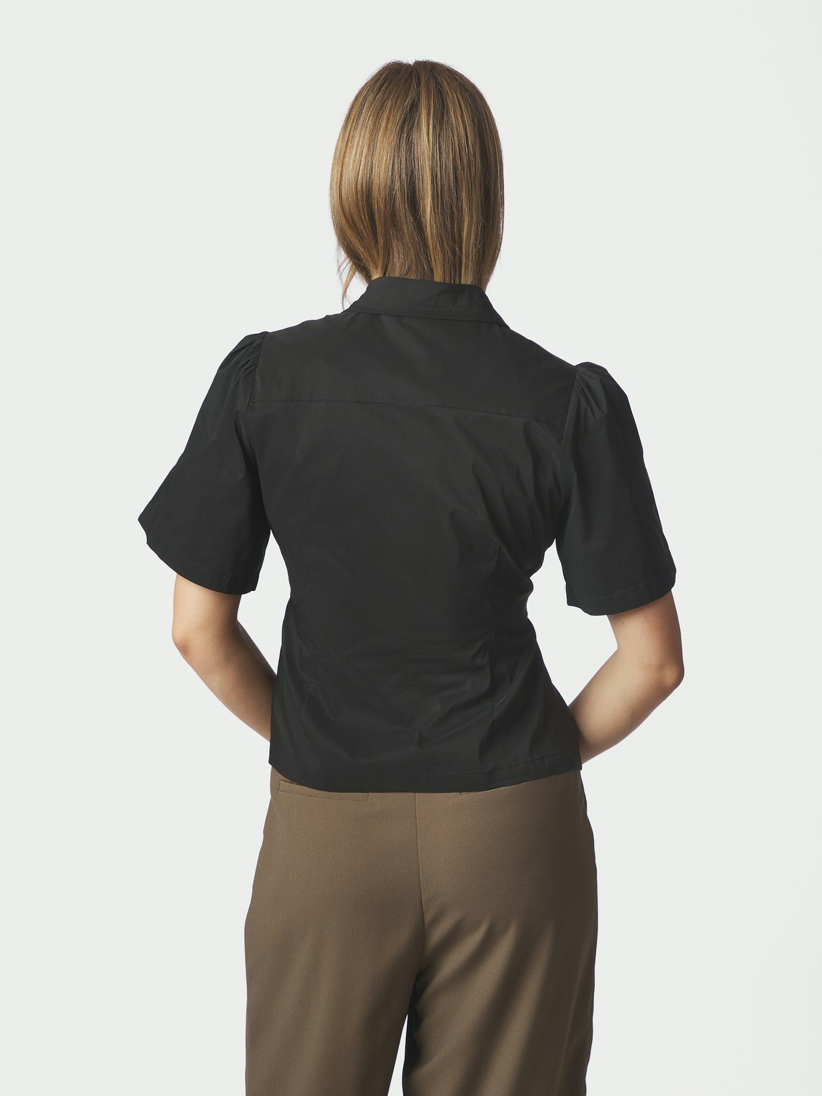 Balara Poplin Shirt - Black