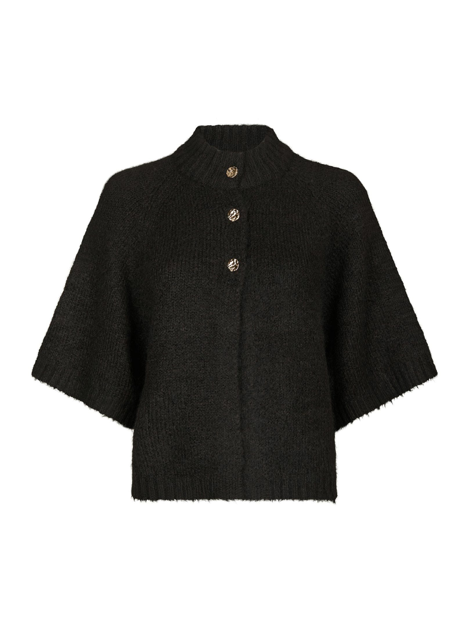 Benuta Fluffy Knit Cardigan - Dark Brown