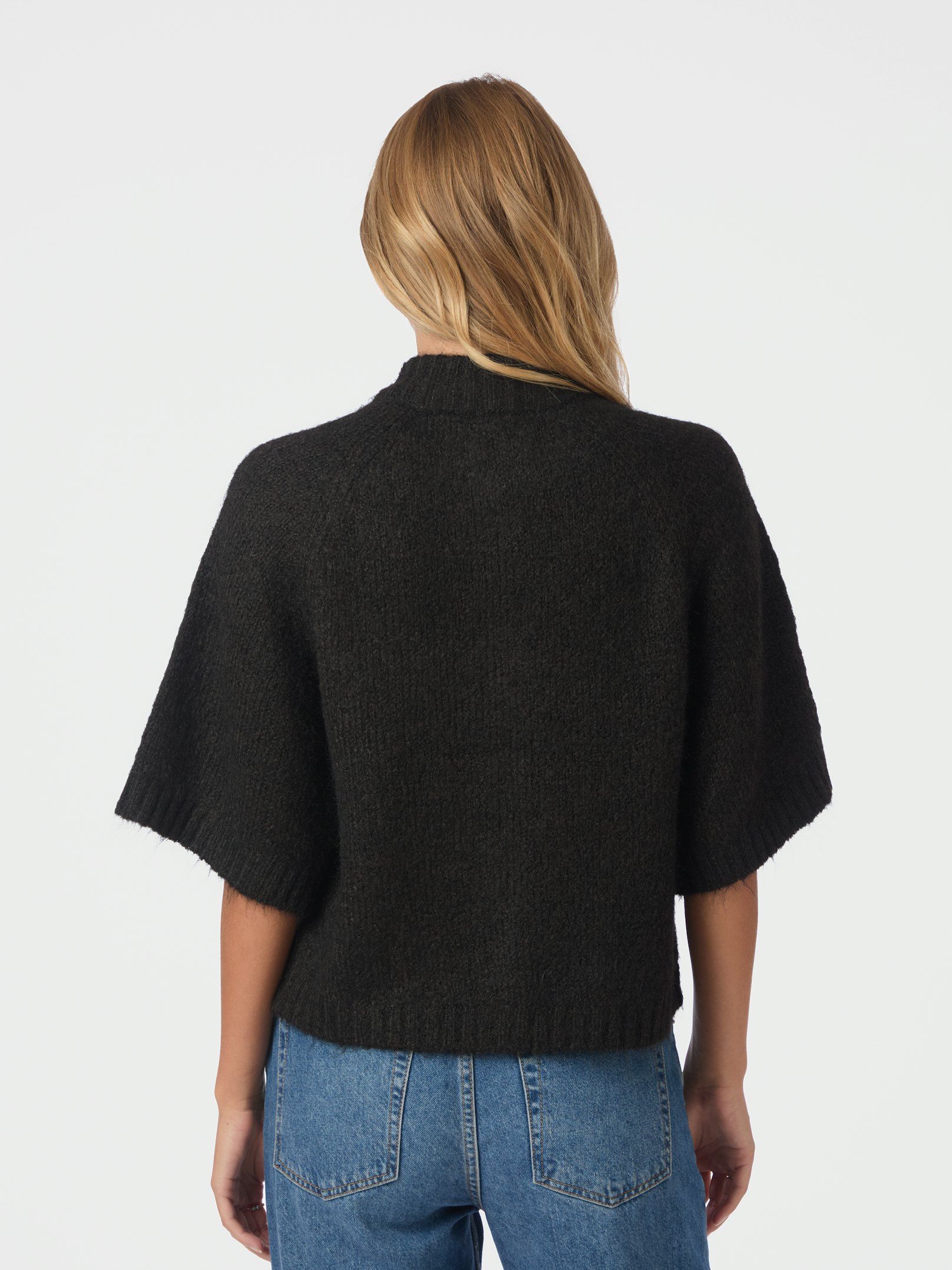 Benuta Fluffy Knit Cardigan - Dark Brown
