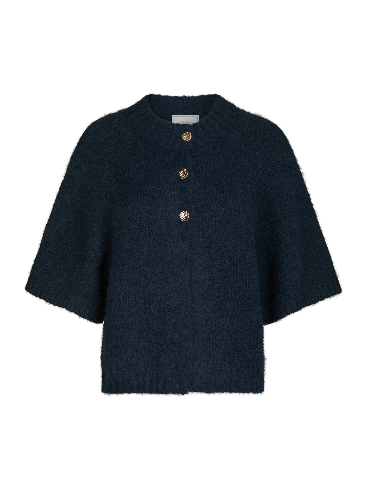 Benuta Fluffy Knit Cardigan - Navy