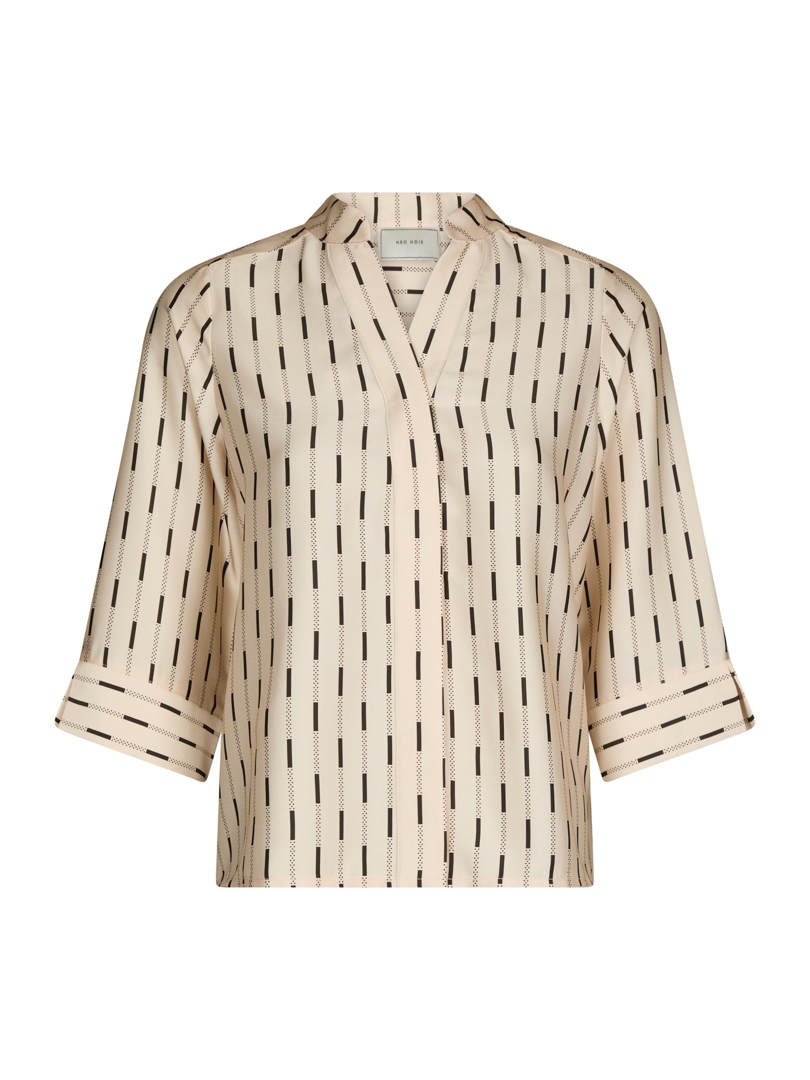 Camile Print Blouse - Creme