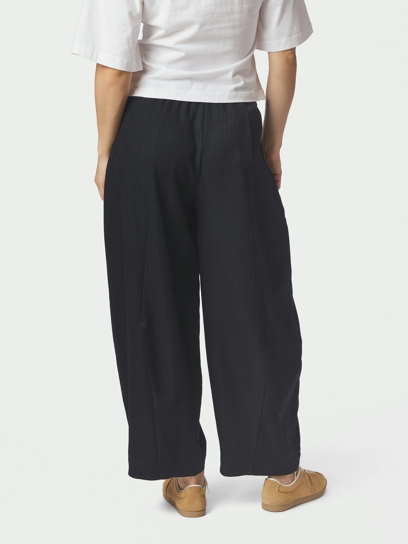 Eveline Pinstripe Pants - Navy