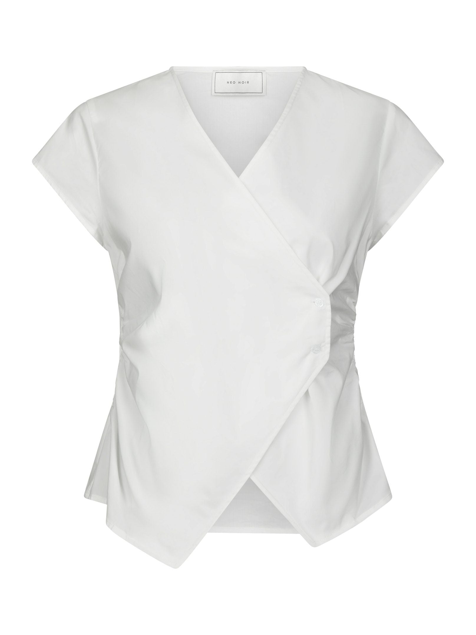 Fidi Poplin Top - White