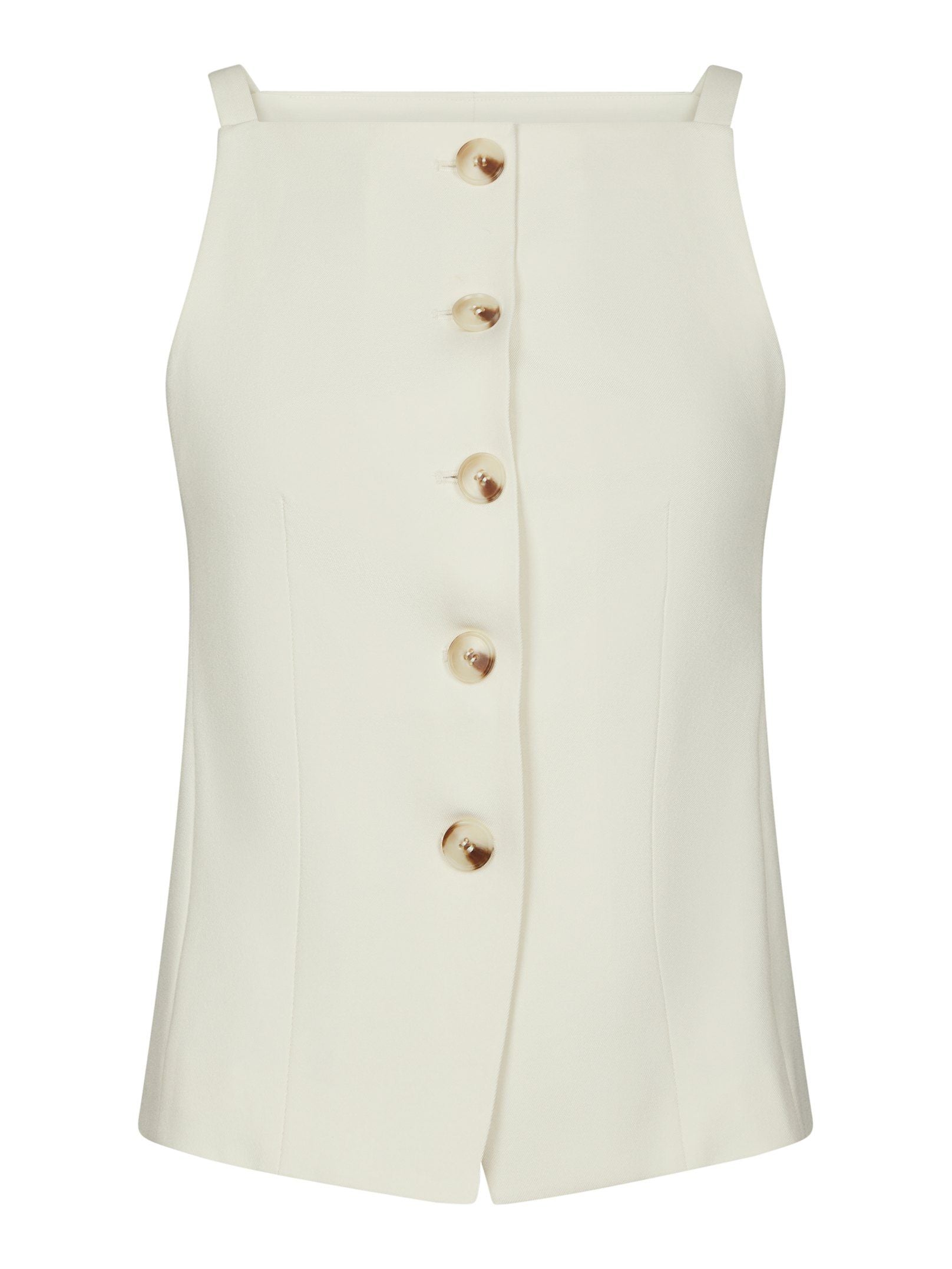 Kylie Structure Waistcoat - Off White