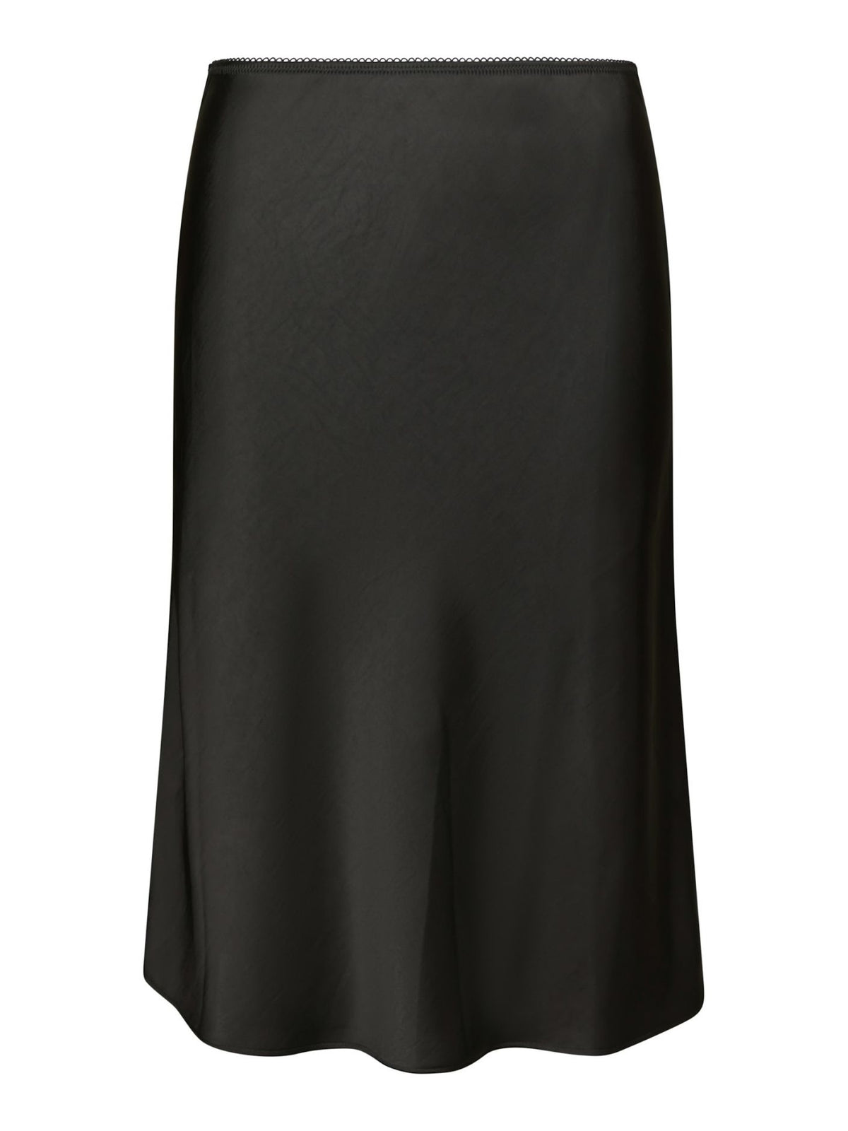 Mindie Heavy Sateen Skirt - Black
