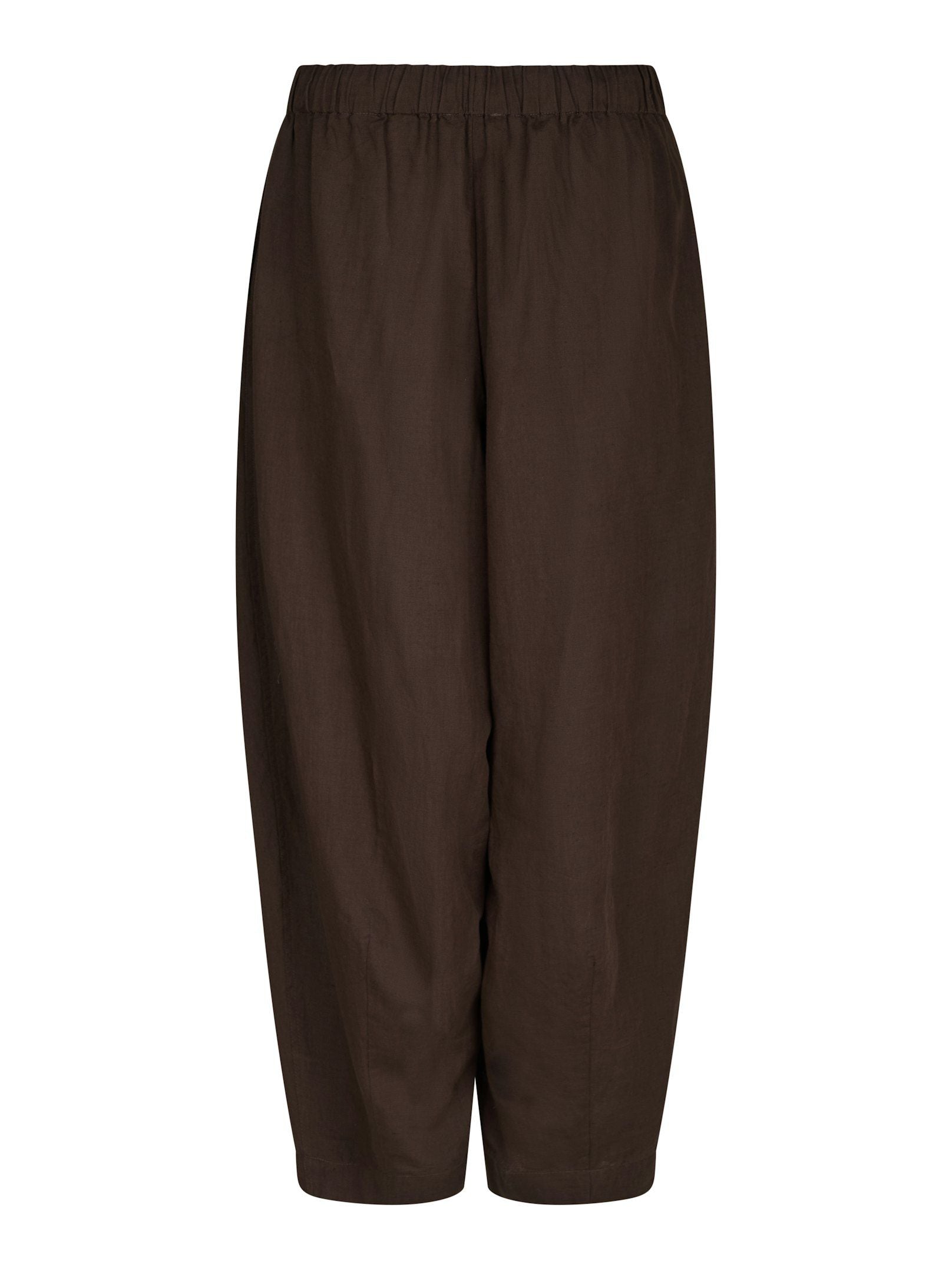 Prina Linen Pants - Dark Brown