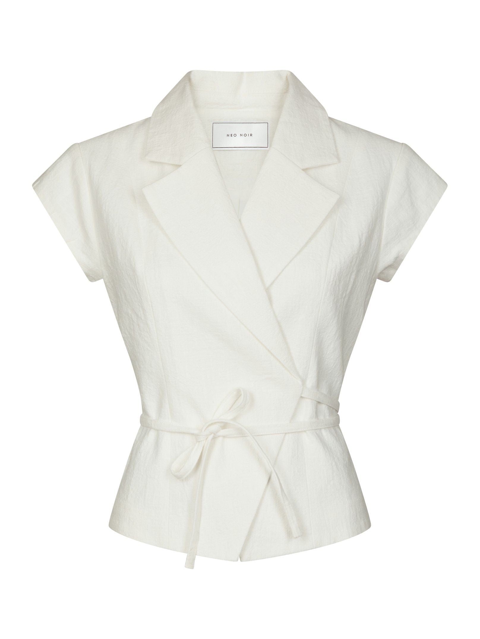 Salima Ramie Waistcoat - Off White