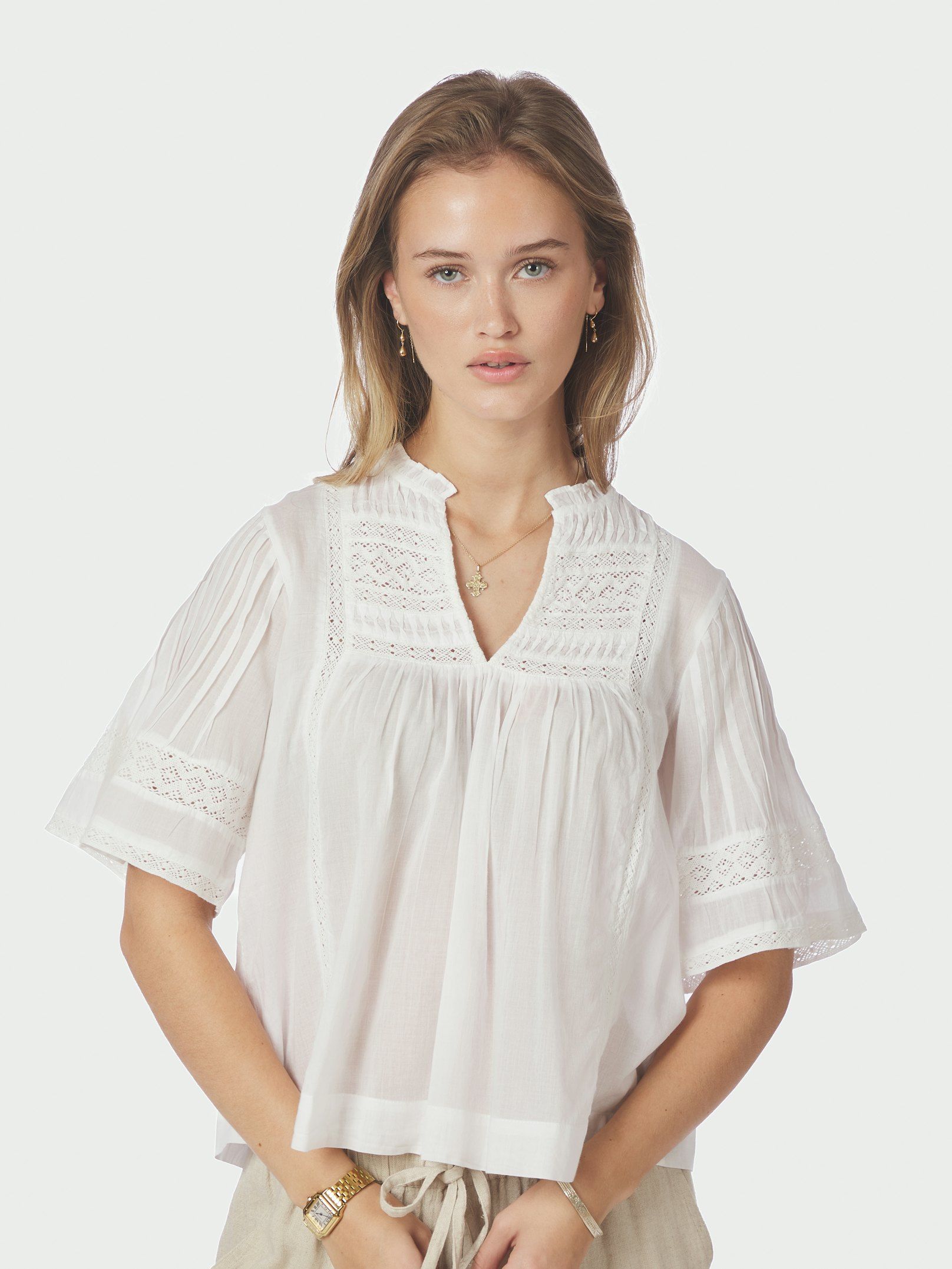 Siama S Voile Blouse - White