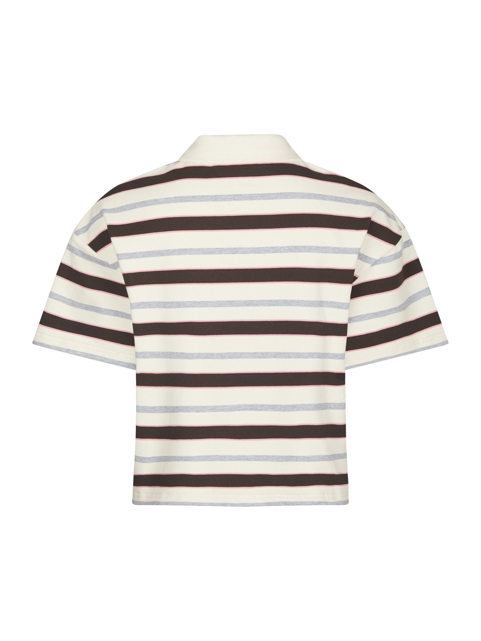 Vennera Triple Stripe Polo Tee - Grey