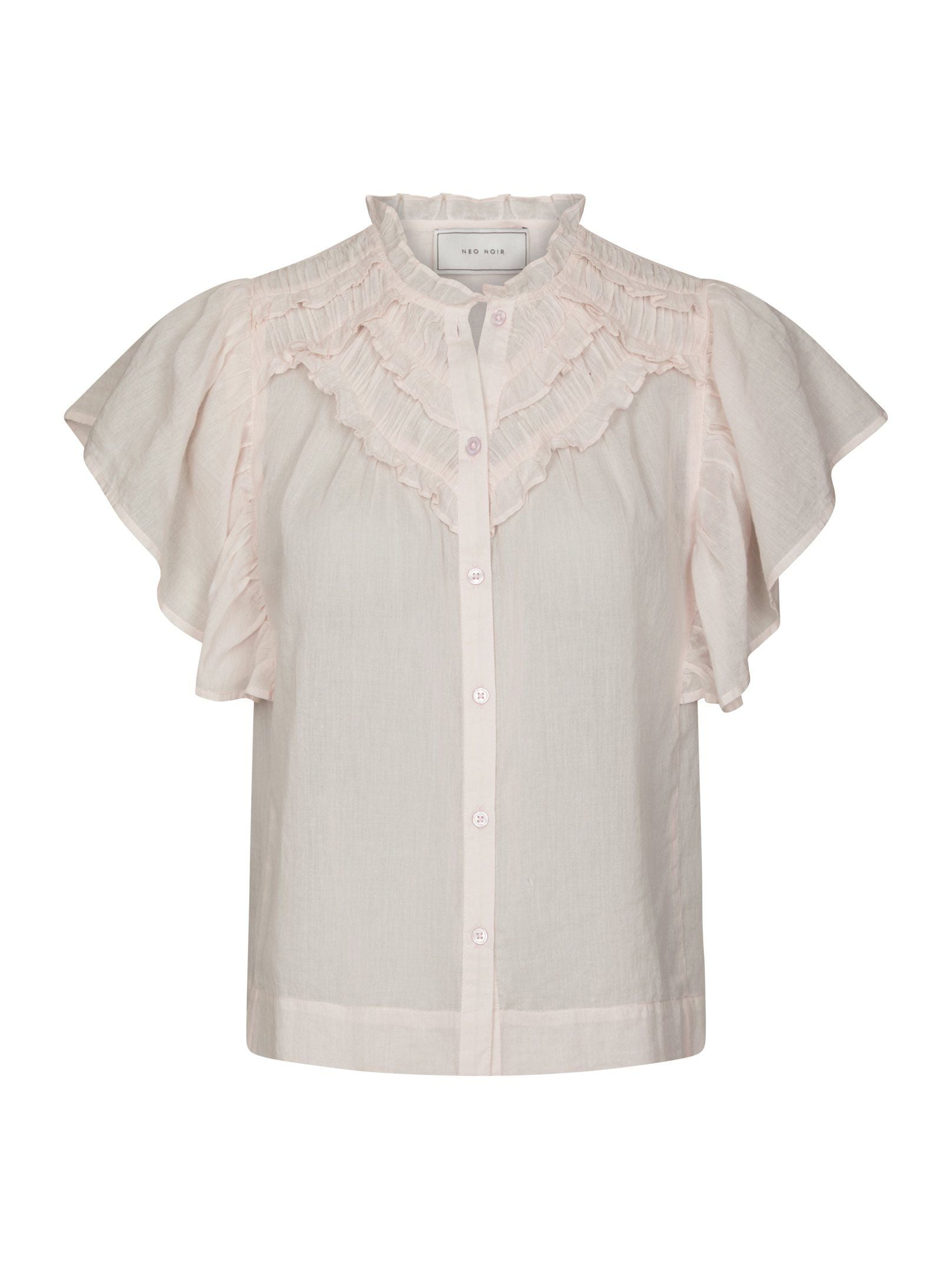 Vinsa S Voile Top - Light Pink