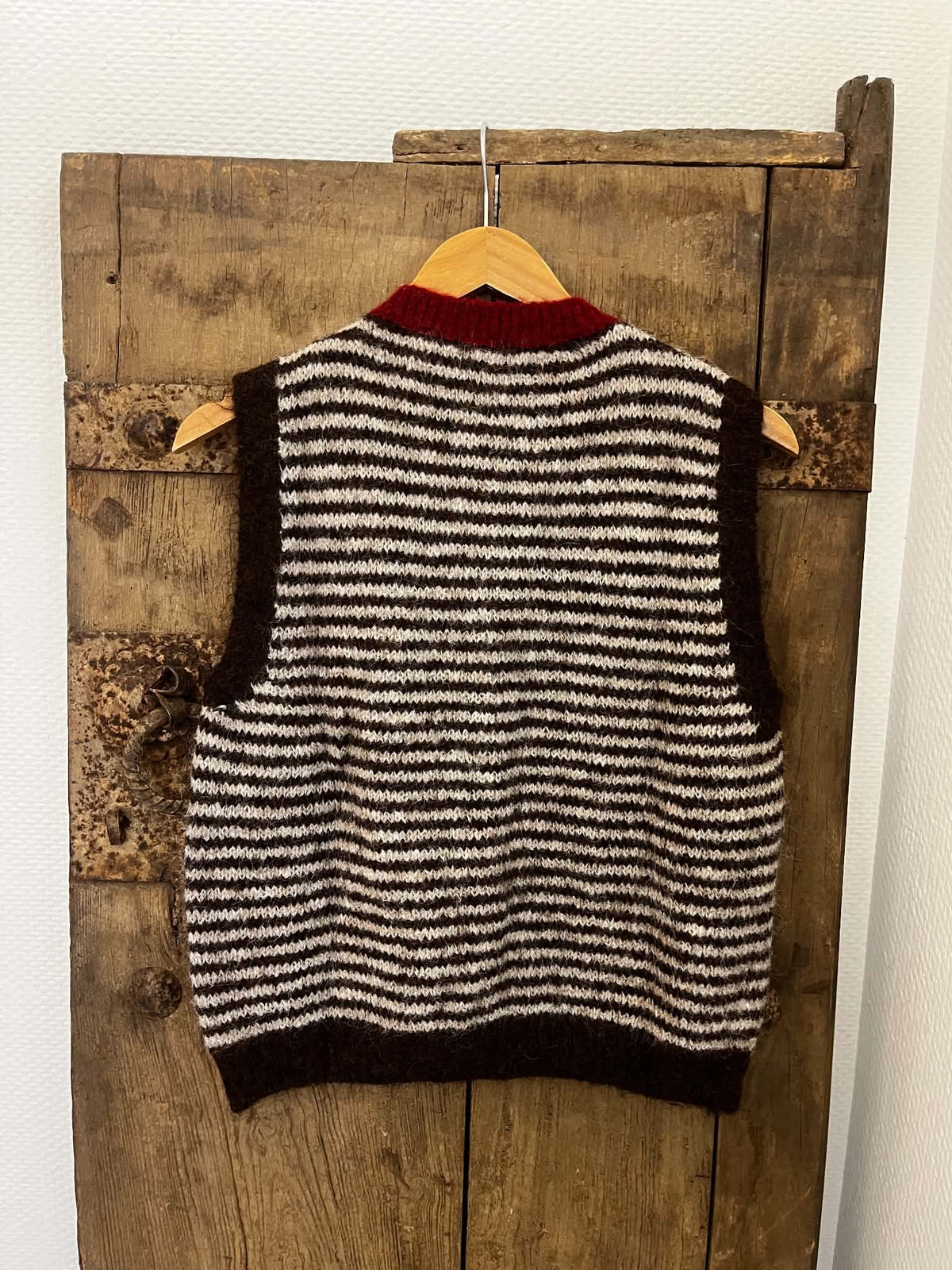 Striped Vest - Brown Beige