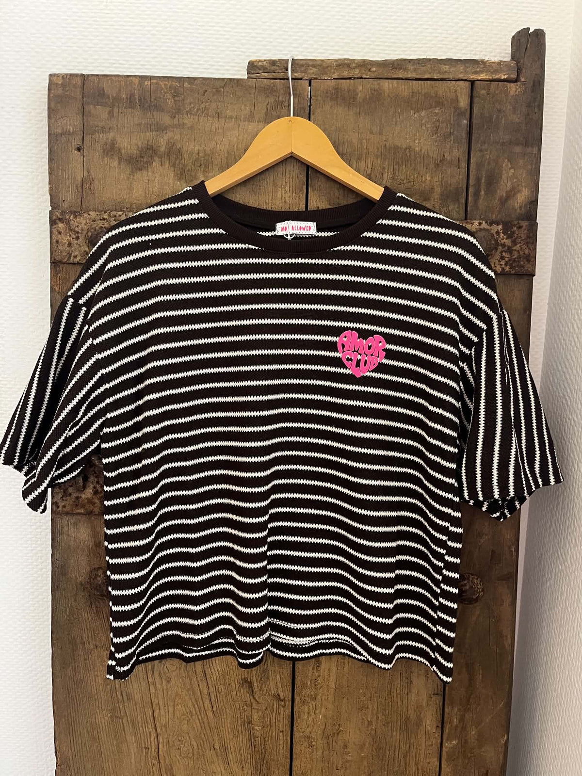Comfy Tee - Brown/Off White