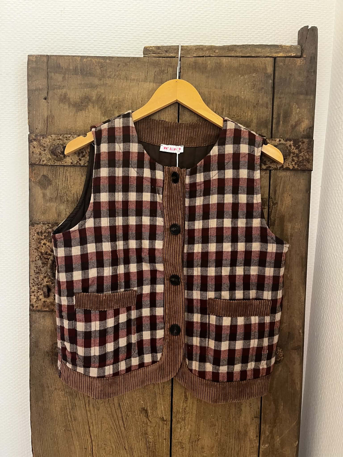 Gents Pattern Vest - Bordeaux