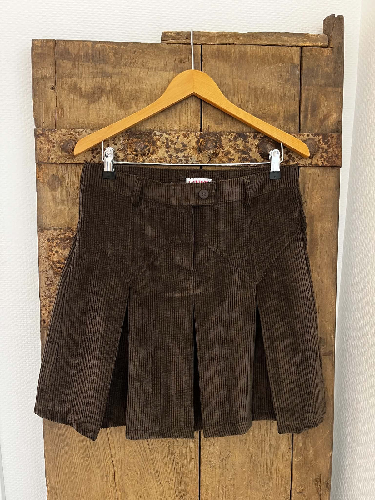 Gitte Corduroy Skirt - Dark Brown