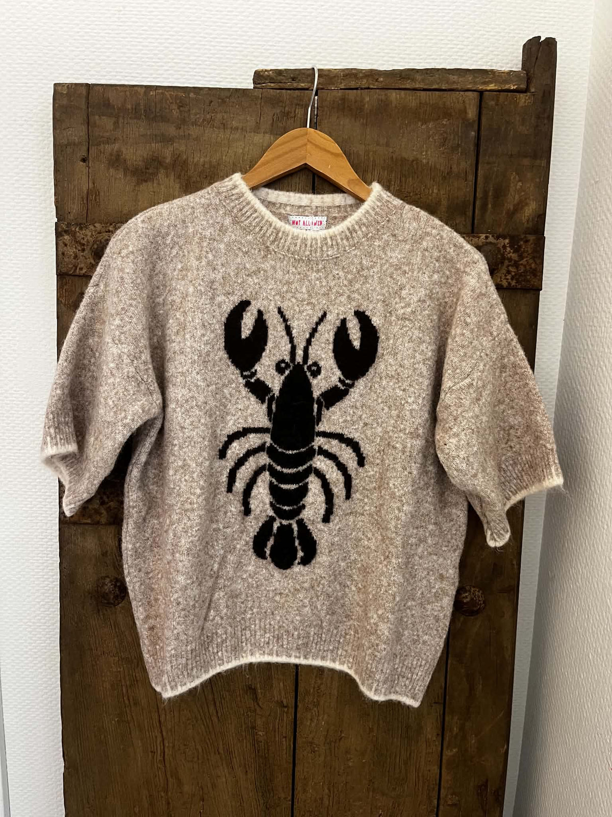 Lobster S/S Knit - Beige/Brown