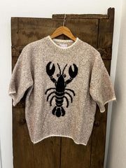 Lobster S/S Knit - Beige/Brown