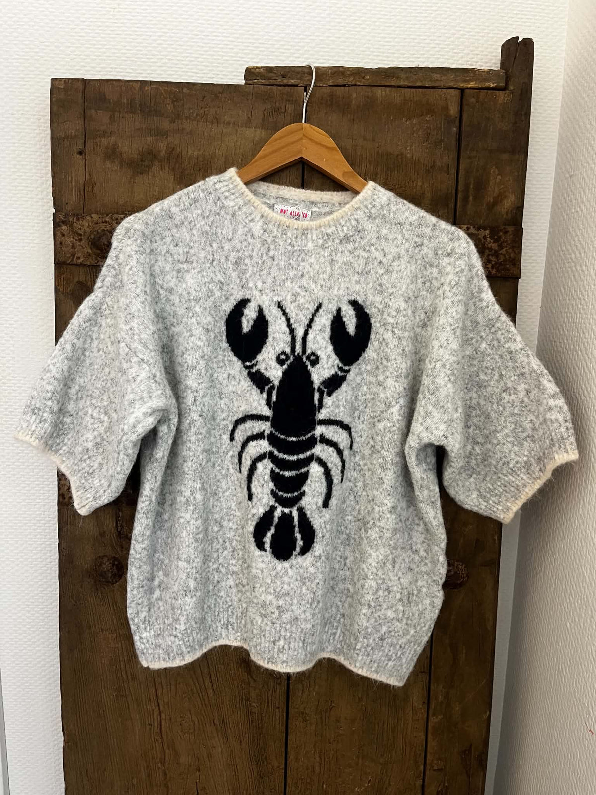 Lobster S/S Knit - Grey/Navy