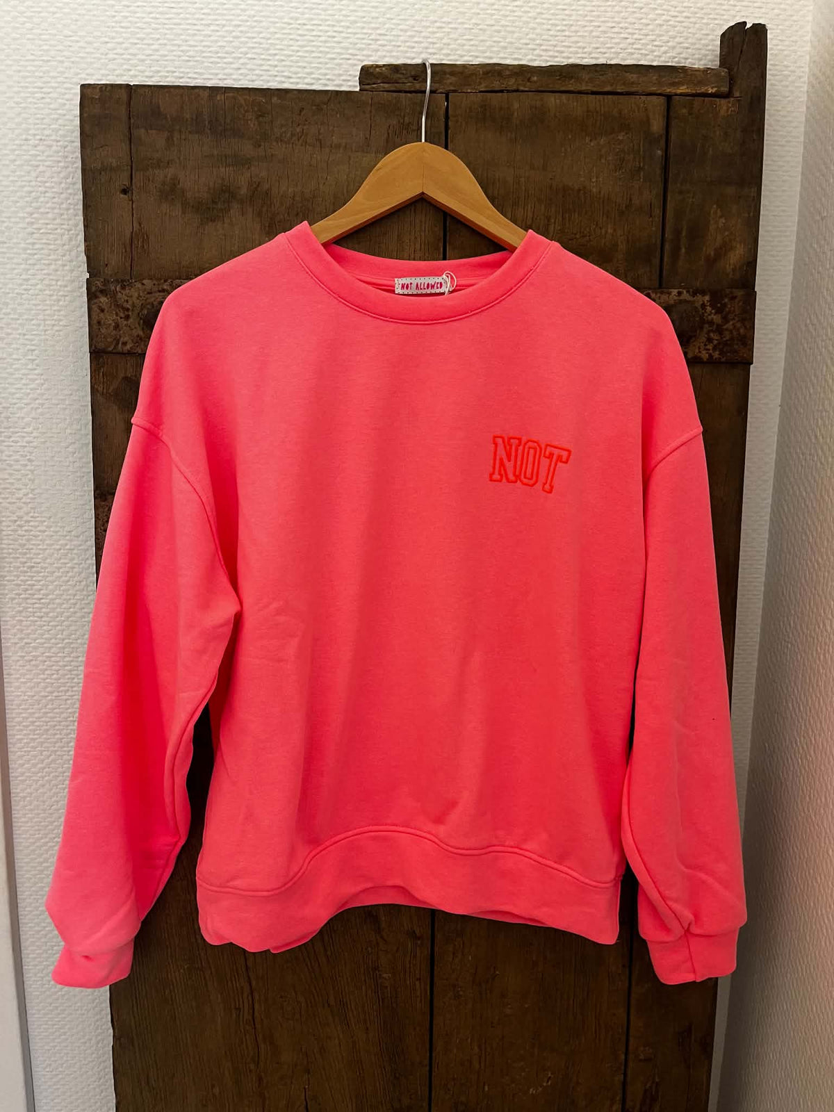 Not Allowed Sweat - Pink Neon