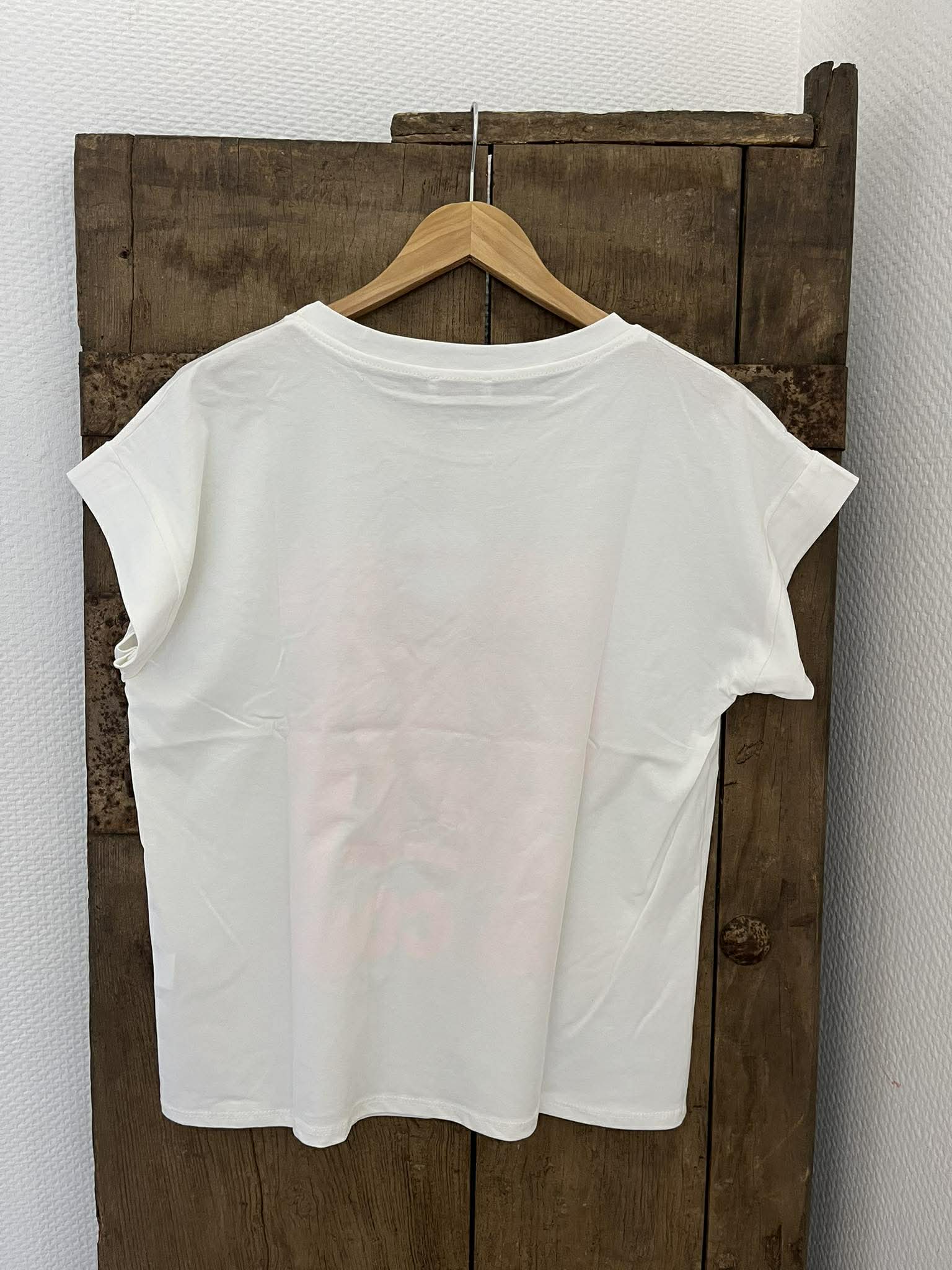 Being Yourself T-shirt - White/Coral