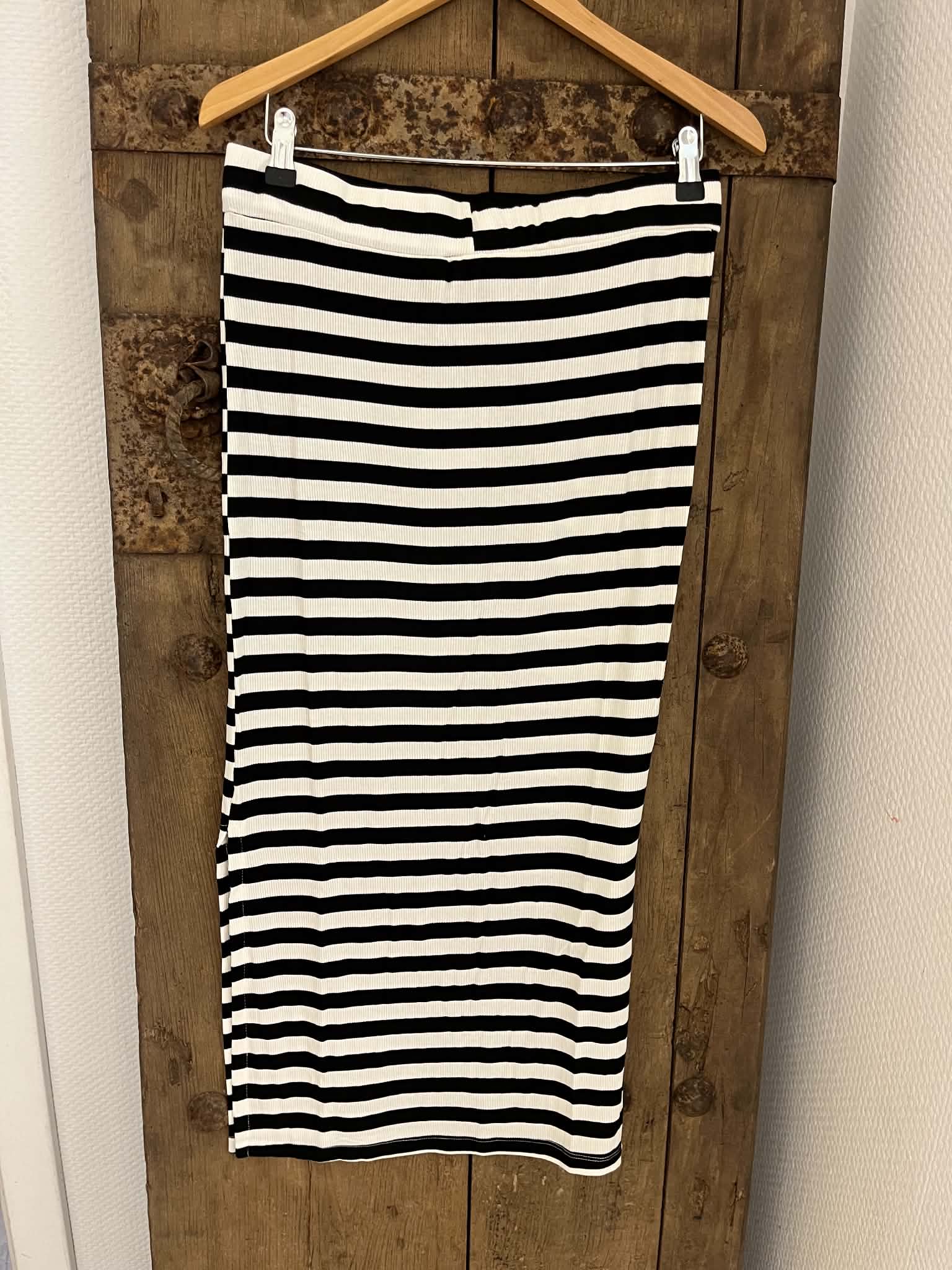 Everyday stripe Skirt - White/Black