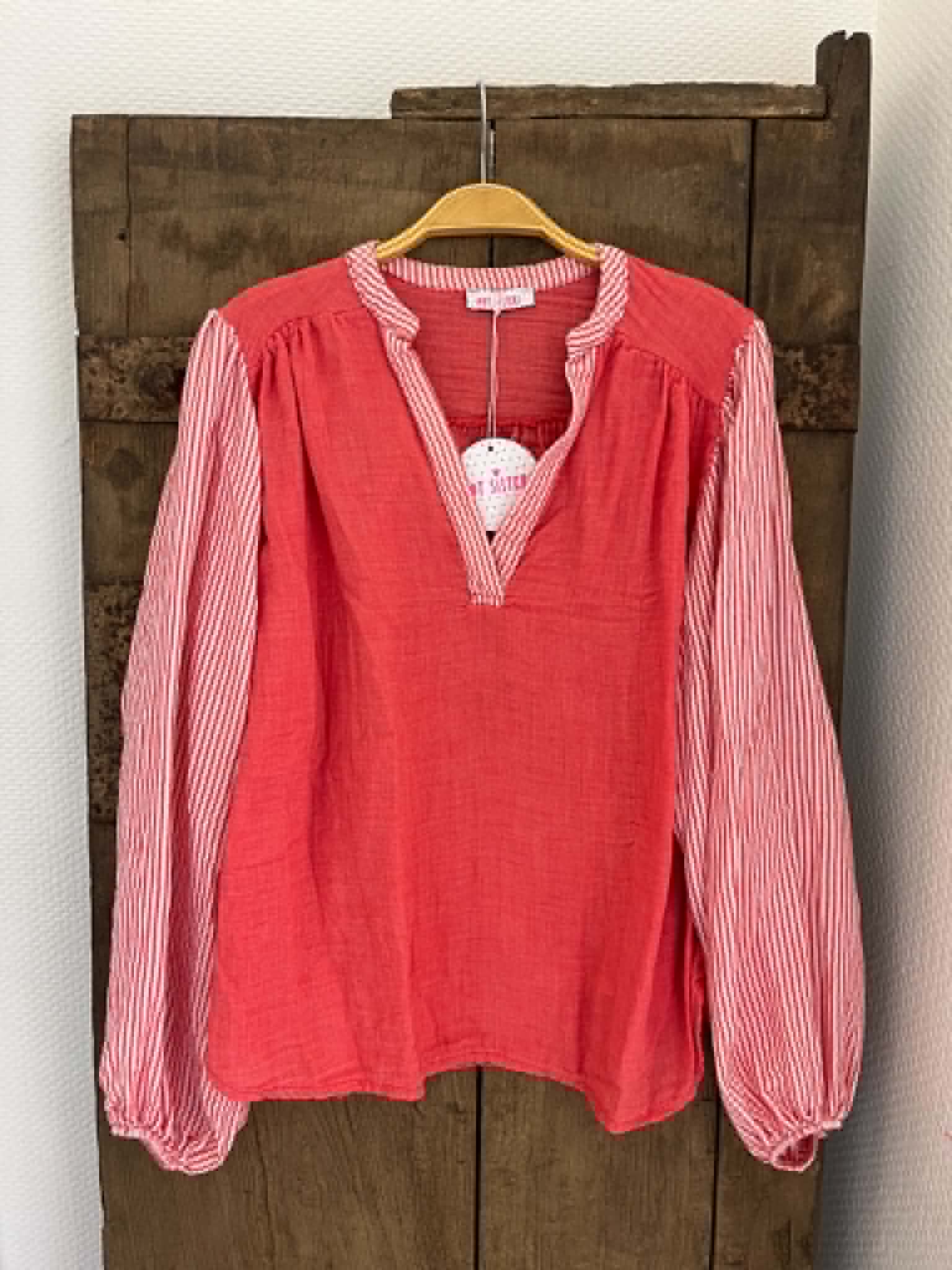 Luxe Shirt - Flame Red