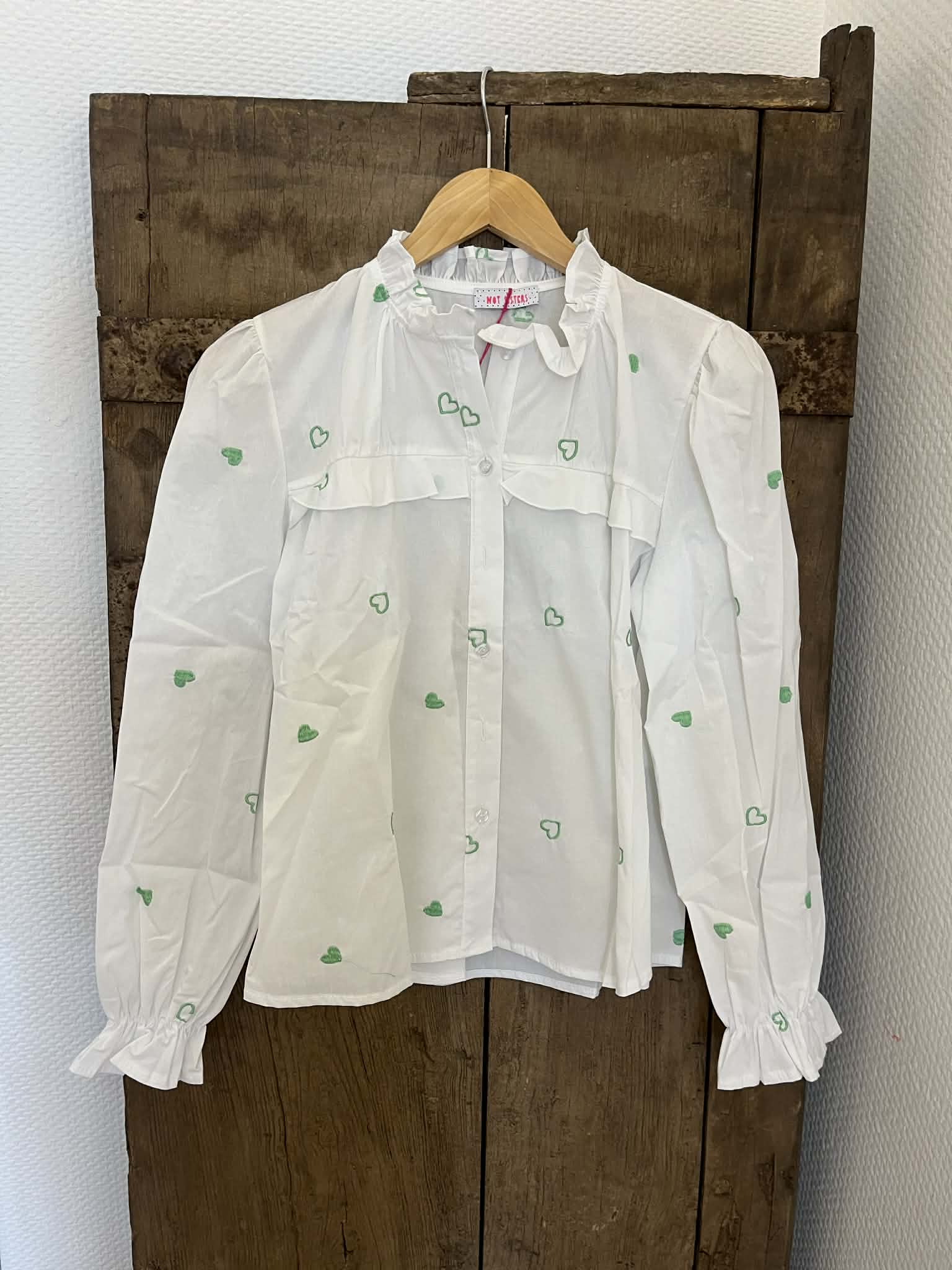 Sweet Heart Shirt - White/Green