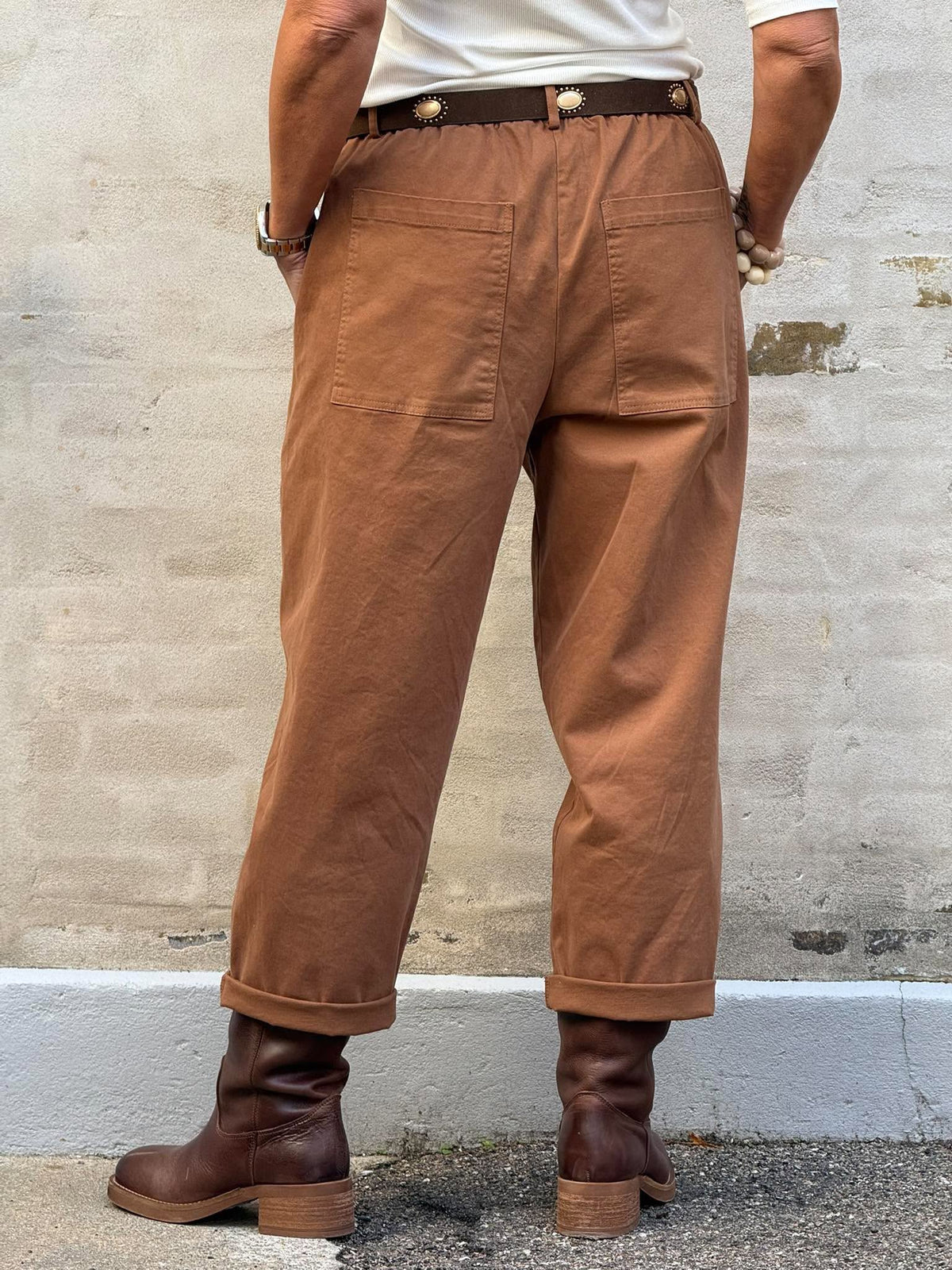 Paola Pants - Brown Calf