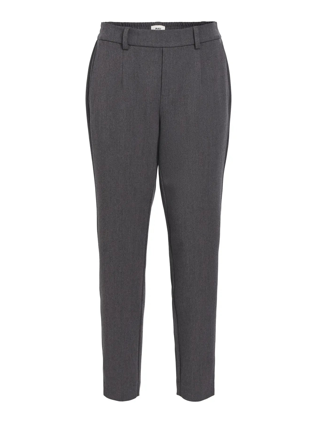 LISA SLIM PANT TALL - Medium Grey Melange