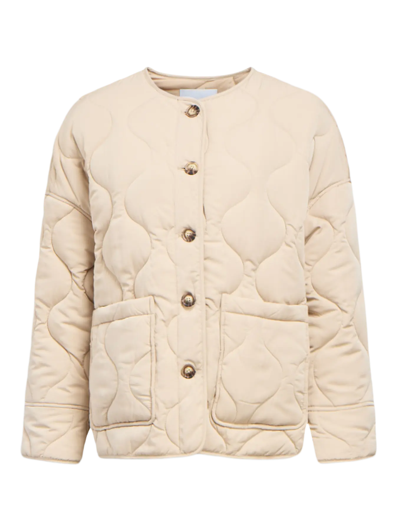 Allie LS Quiltet Jacket - Humus