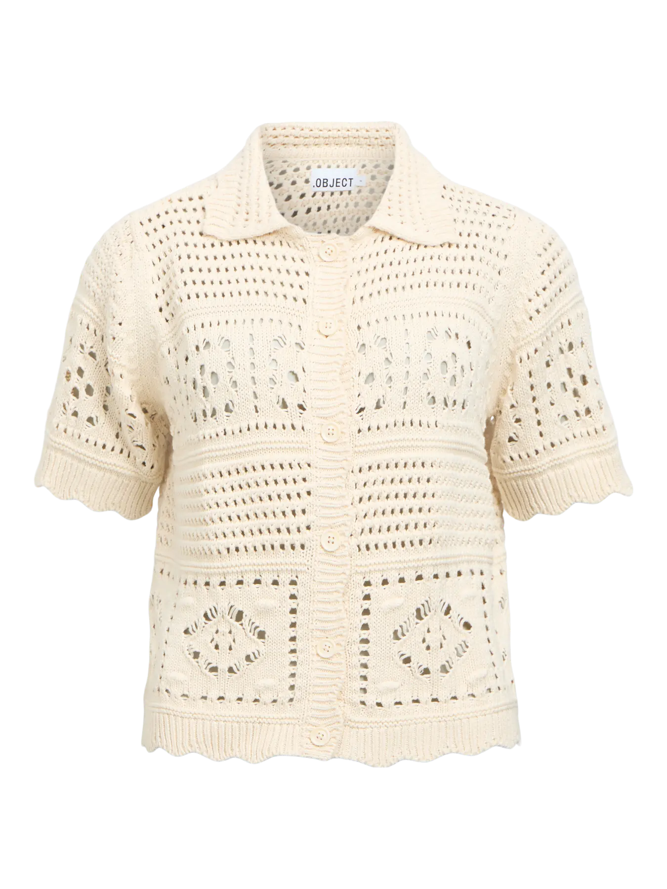 BINDI S/S SHORT CARDIGAN - Birch
