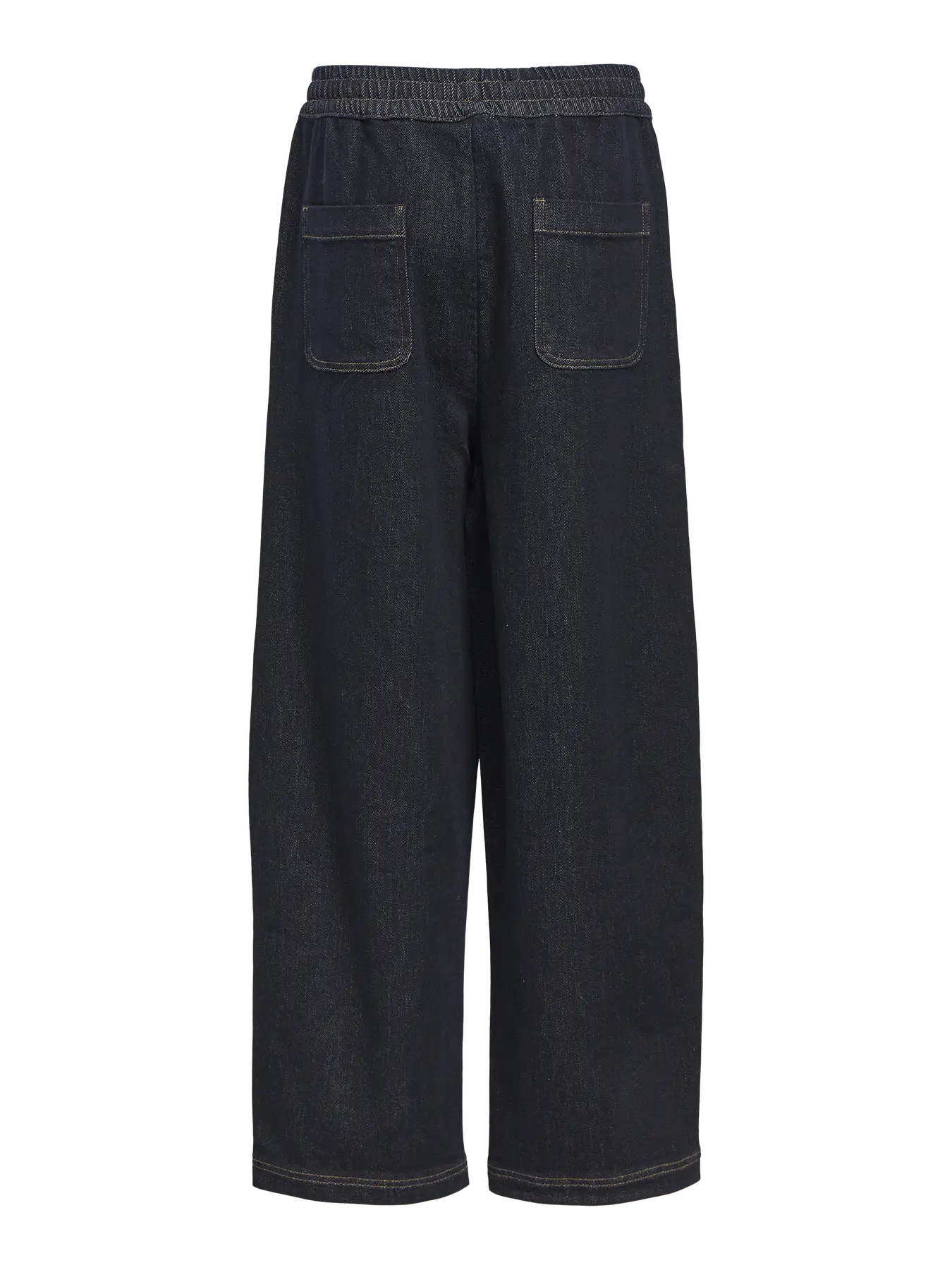 CAMILLA DENIM LOOSE PANTS - Dark Blue Denim