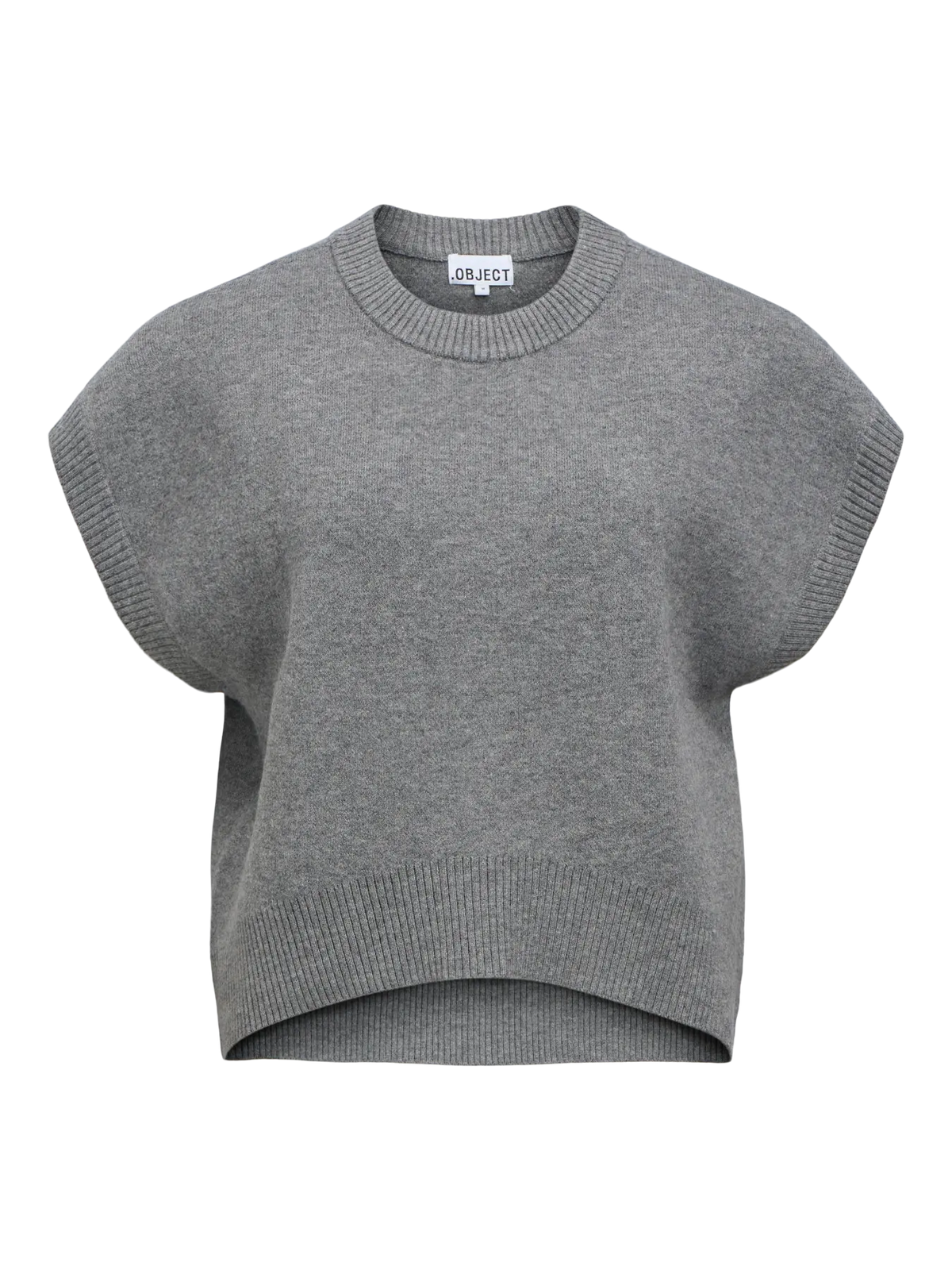 ITONE S/L LO KNIT VEST - Medium Grey Melange