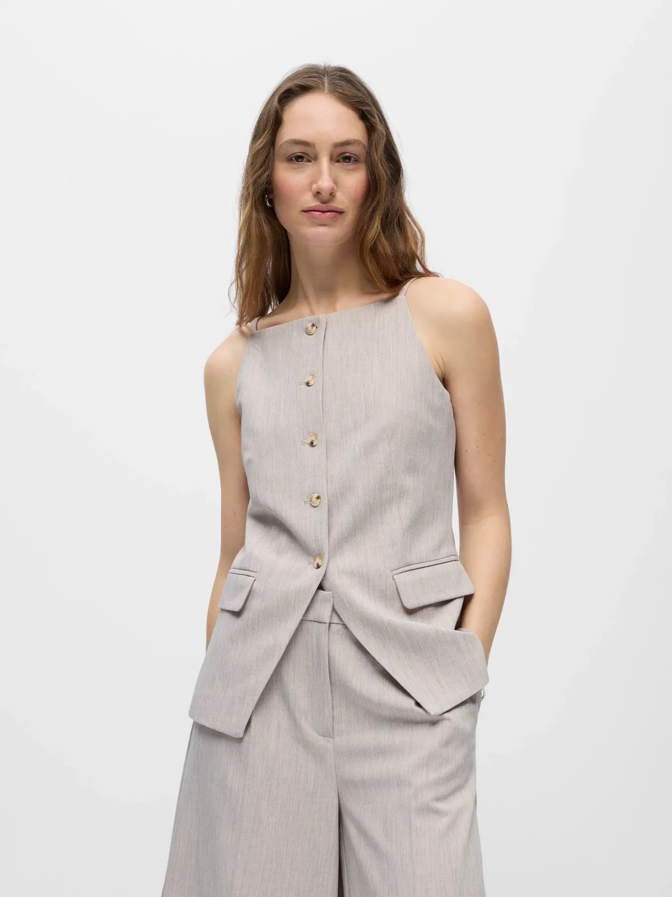IVALO WAISTCOAT - Morel Melange