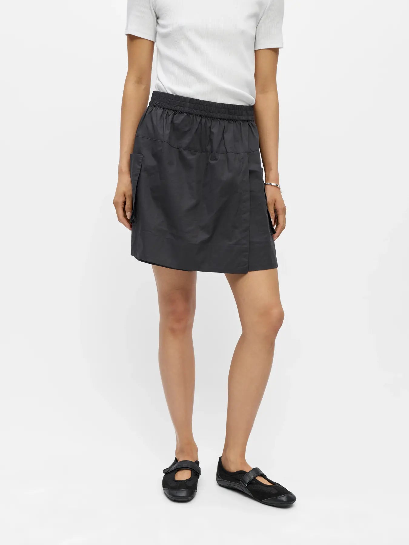 KAELA HW LO BERMUDA SHORT - Gunmetal