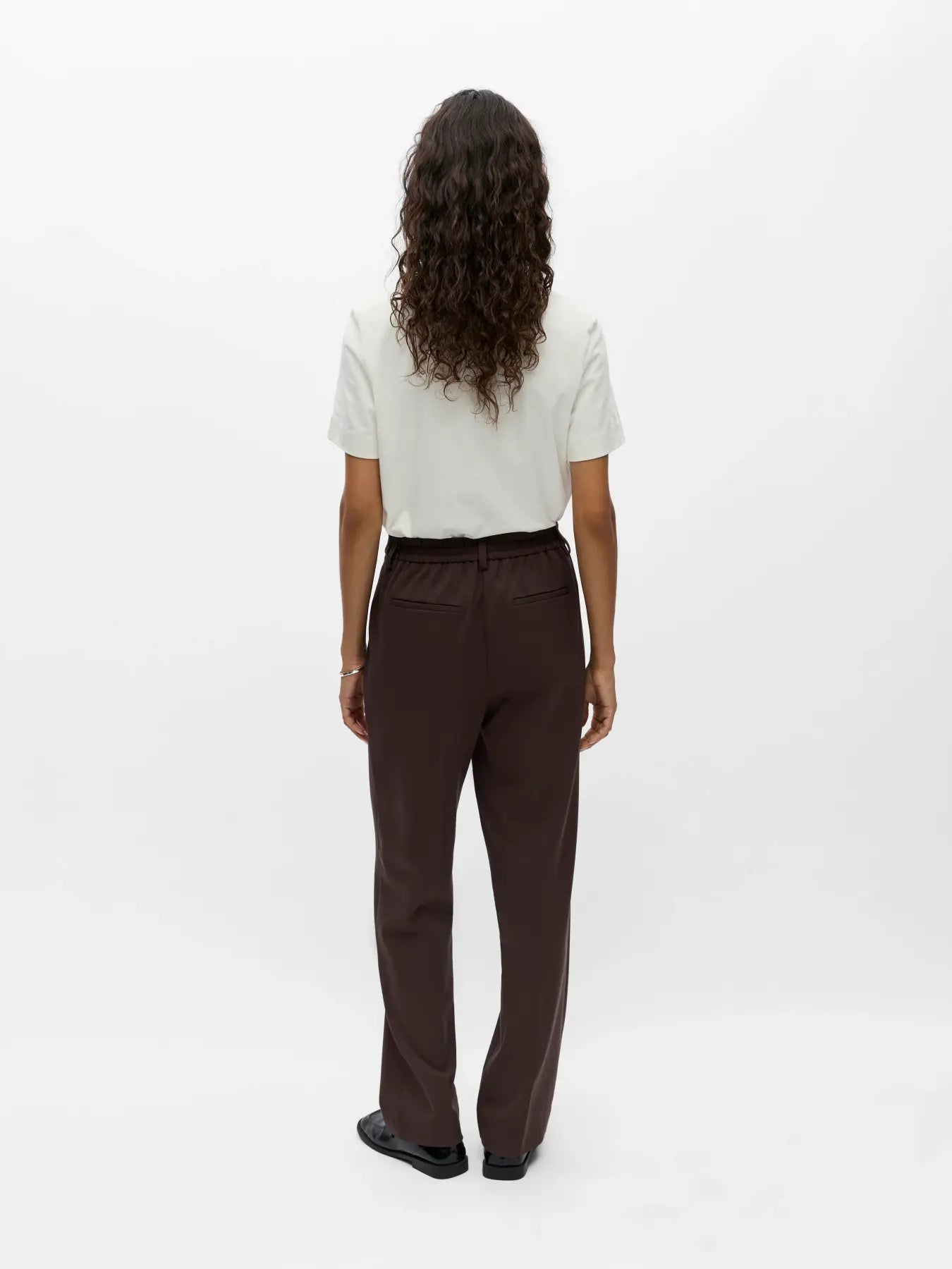 LISA MW STRAIGHT PANT - Seal Brown
