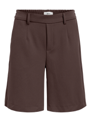 LISA MW WIDE SHORTS - Seal Brown