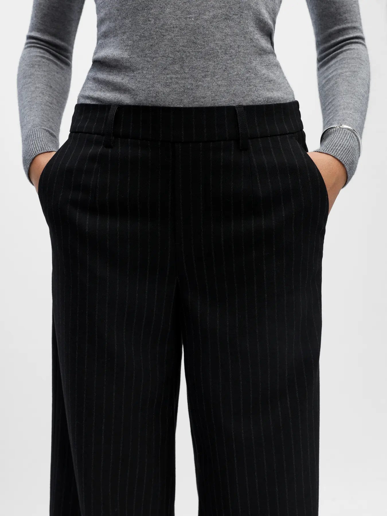 Lisa WIDE pant - Black/Grey