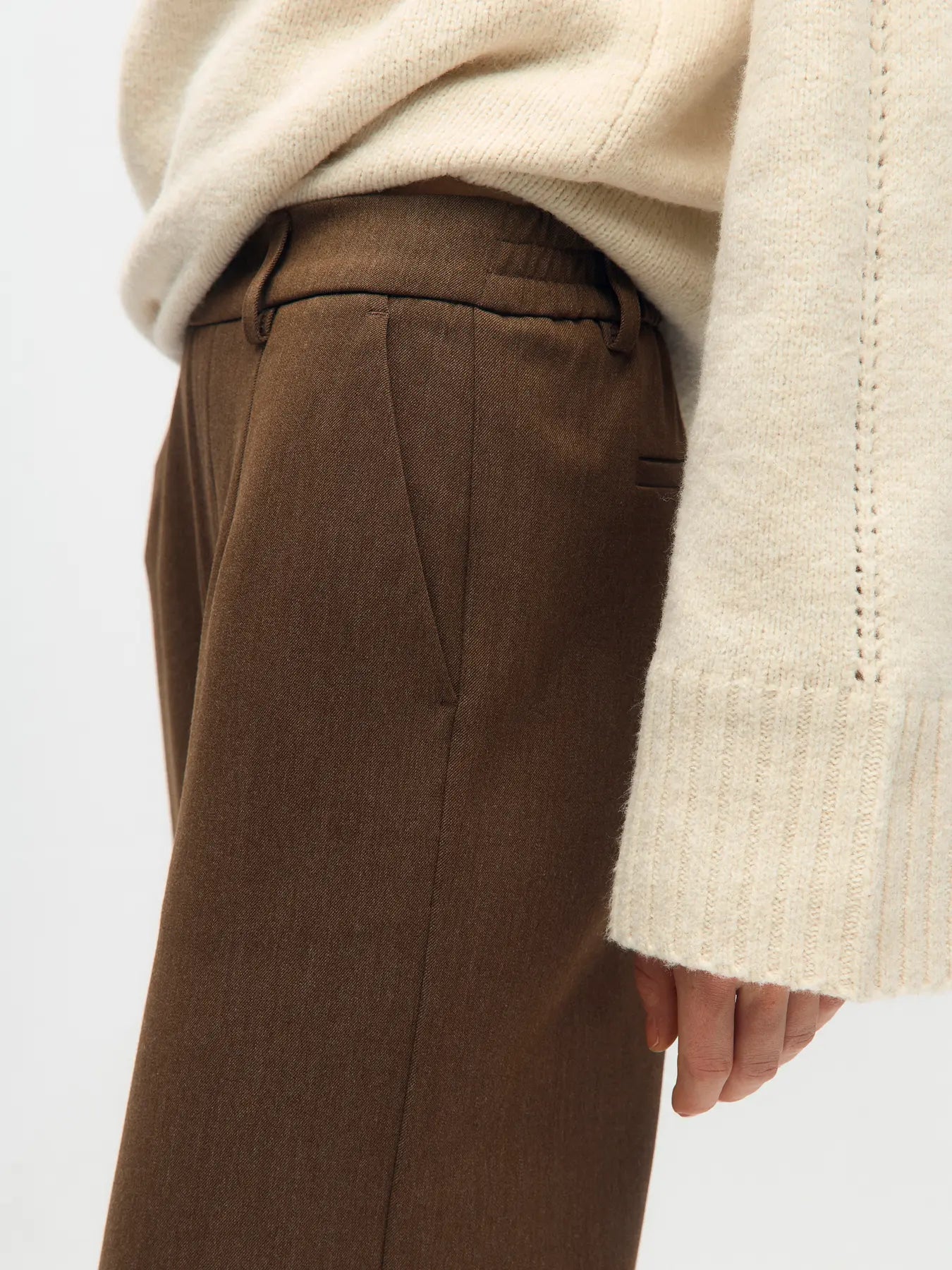 Lisa WIDE Pant - Carafe Melange