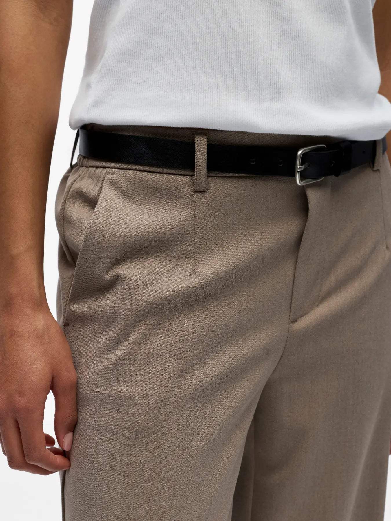 Lisa WIDE Pant - Fossil Melange