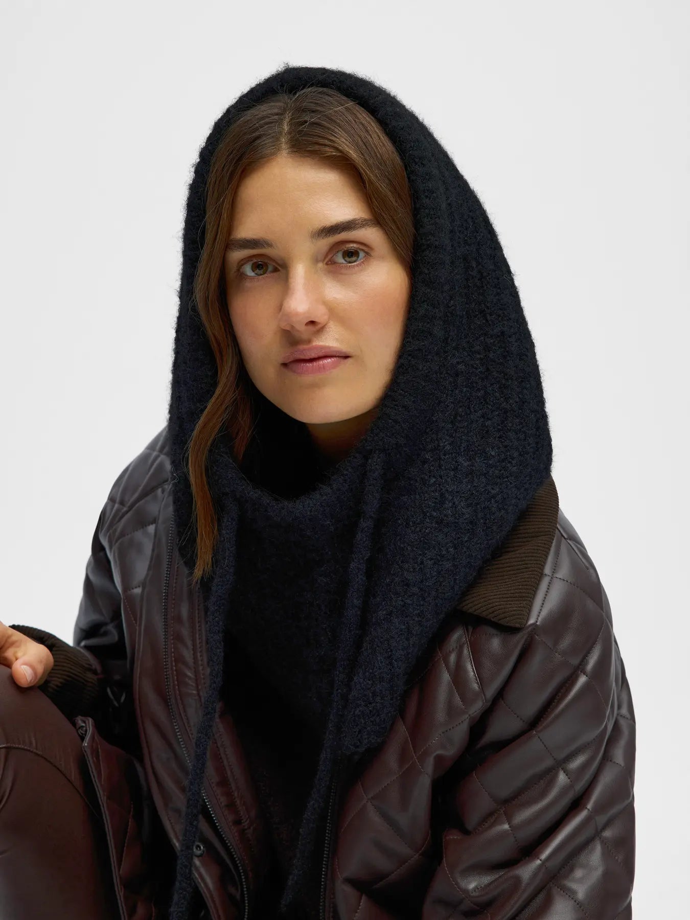 MILU KNIT BALACLAVA - Black