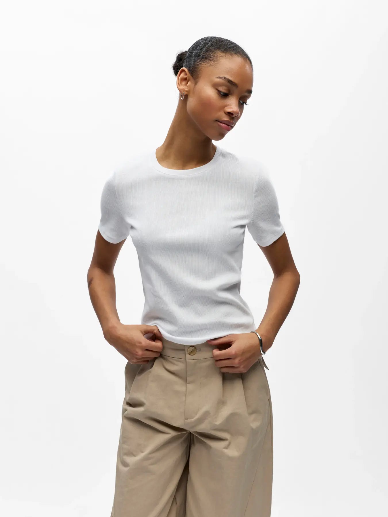 MOLI SS SLI T-SHIRT - Whte