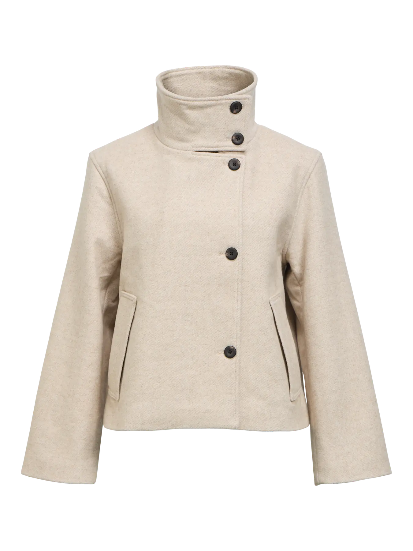 RIKI SHORT JACKET - Birch Melange
