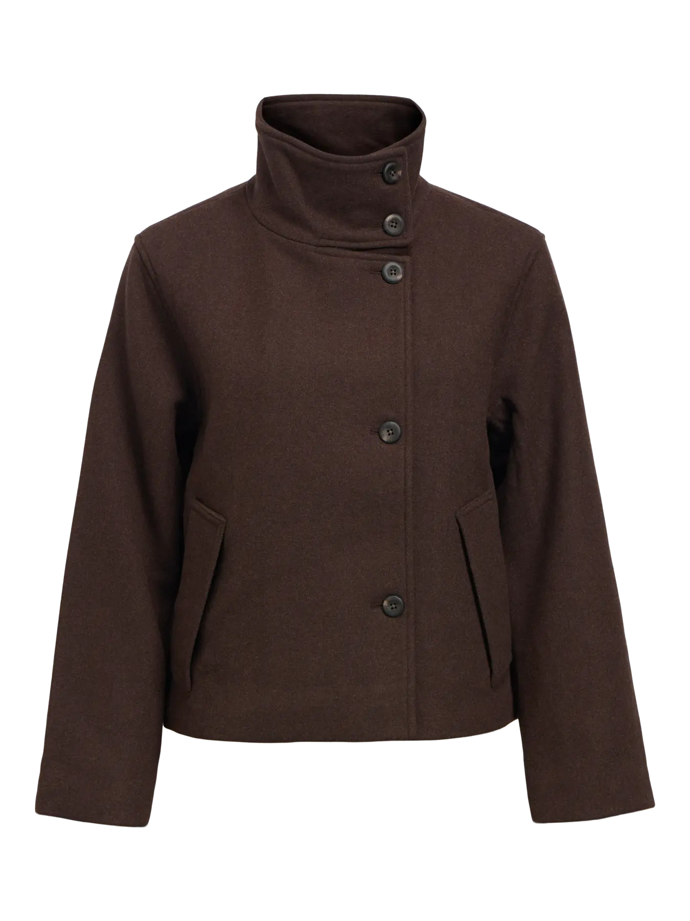 RIKI SHORT JACKET - Seal Brown
