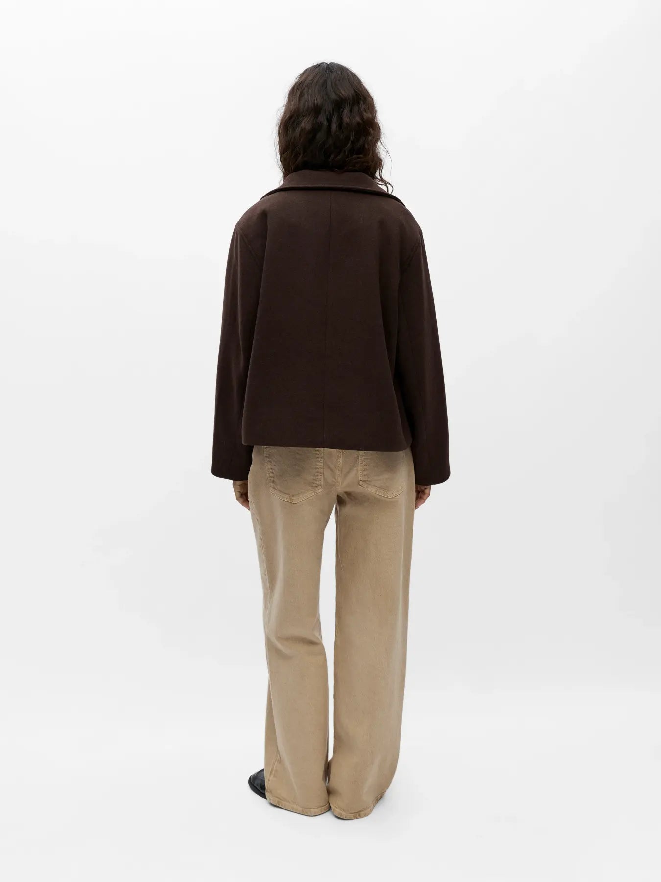 RIKI SHORT JACKET - Seal Brown
