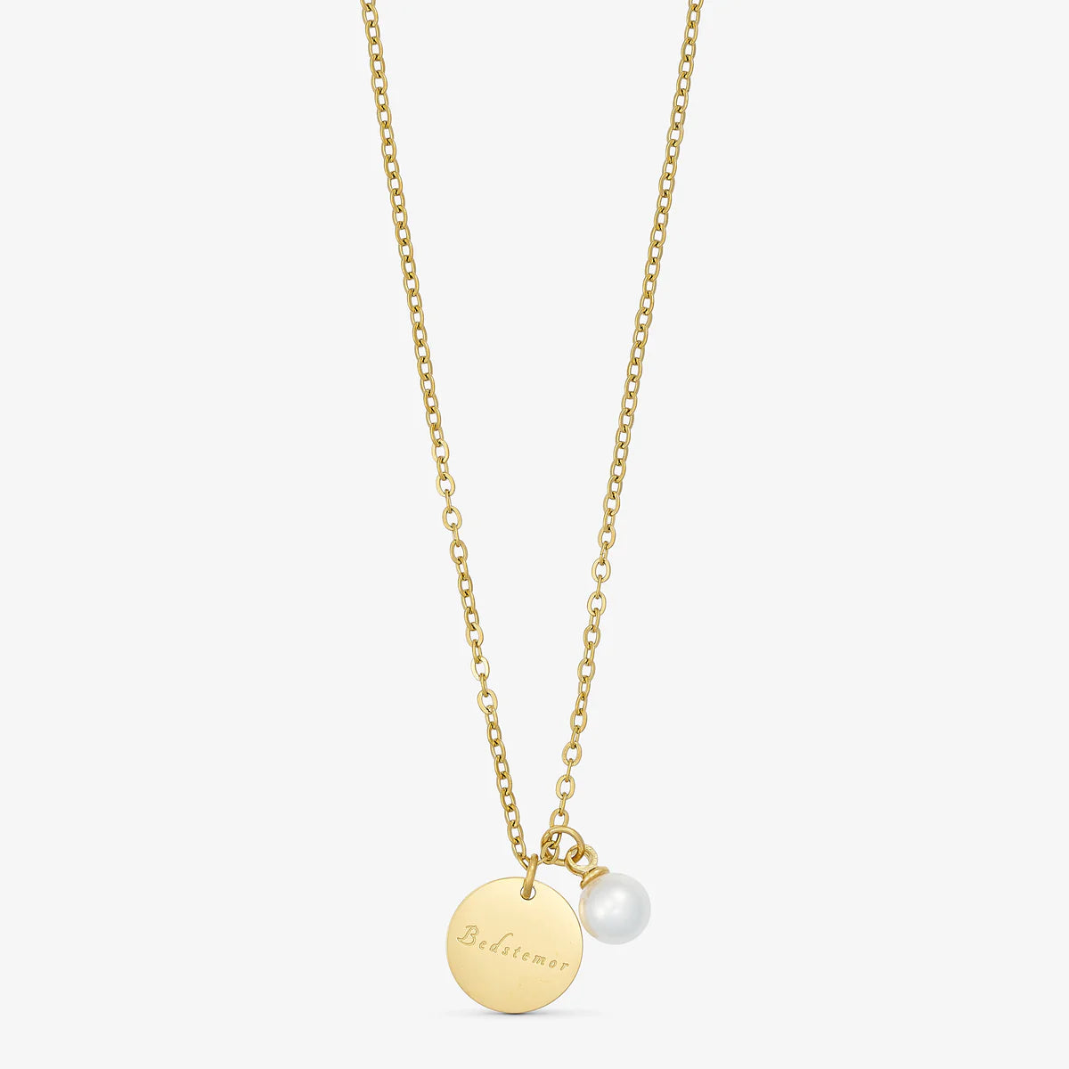 Pearl Necklace - BEDSTEMOR - 14 karat guldbelagt