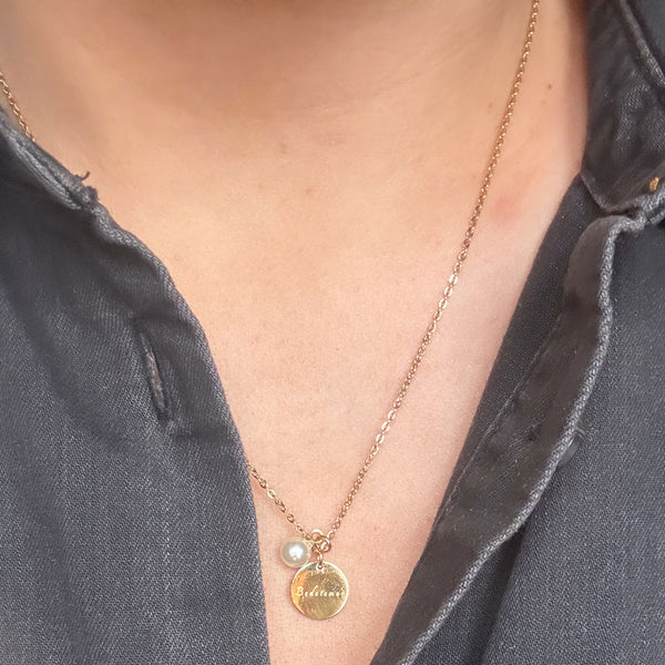 Pearl Necklace - BEDSTEMOR - 14 karat guldbelagt