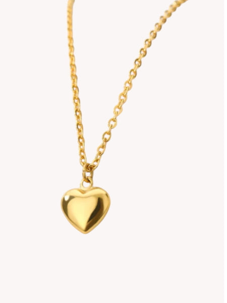 Long love heart necklace